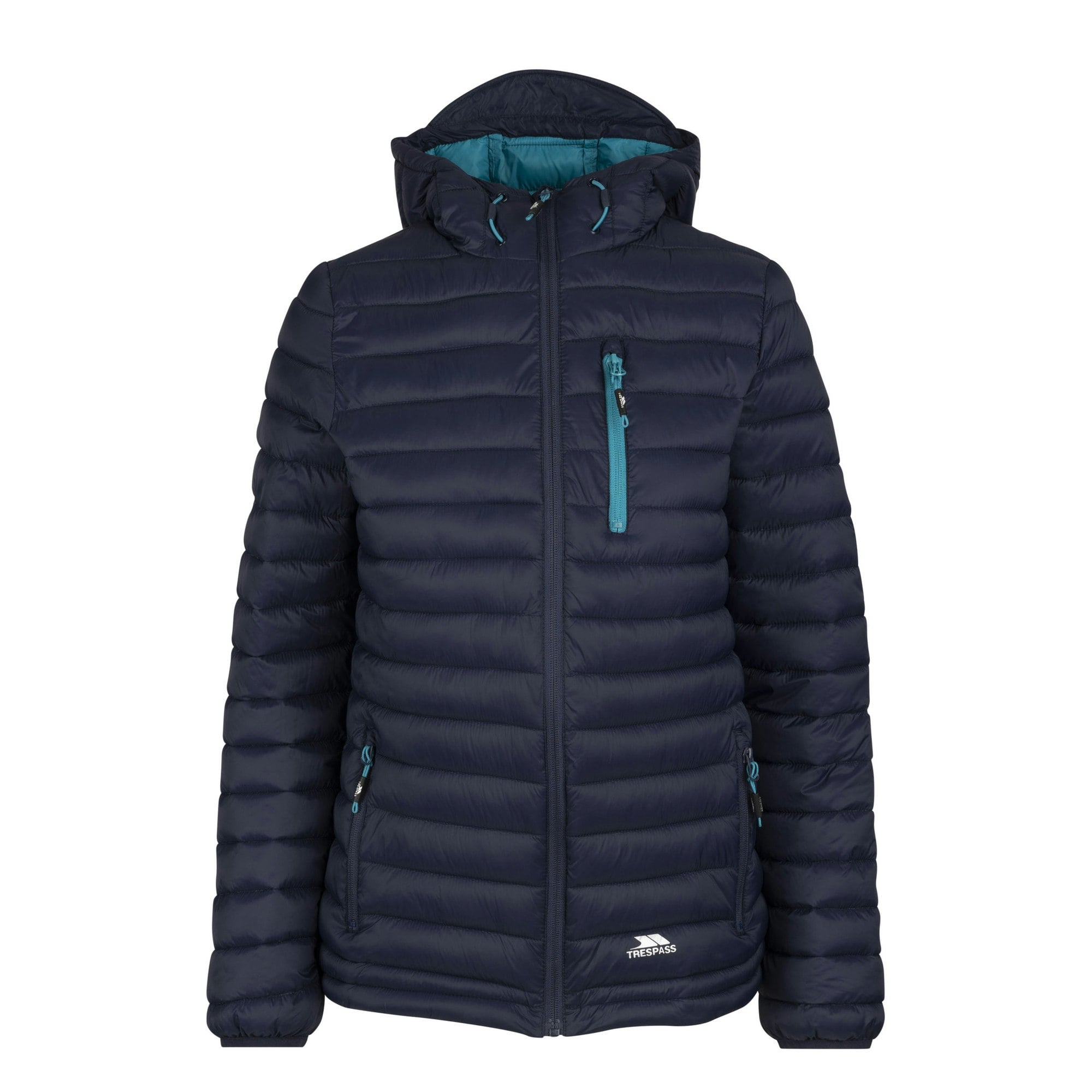 Trespass Women's Lenka Hooded Padded Jacket - Navy - 14 Uk - Navy - 100% Polyamide