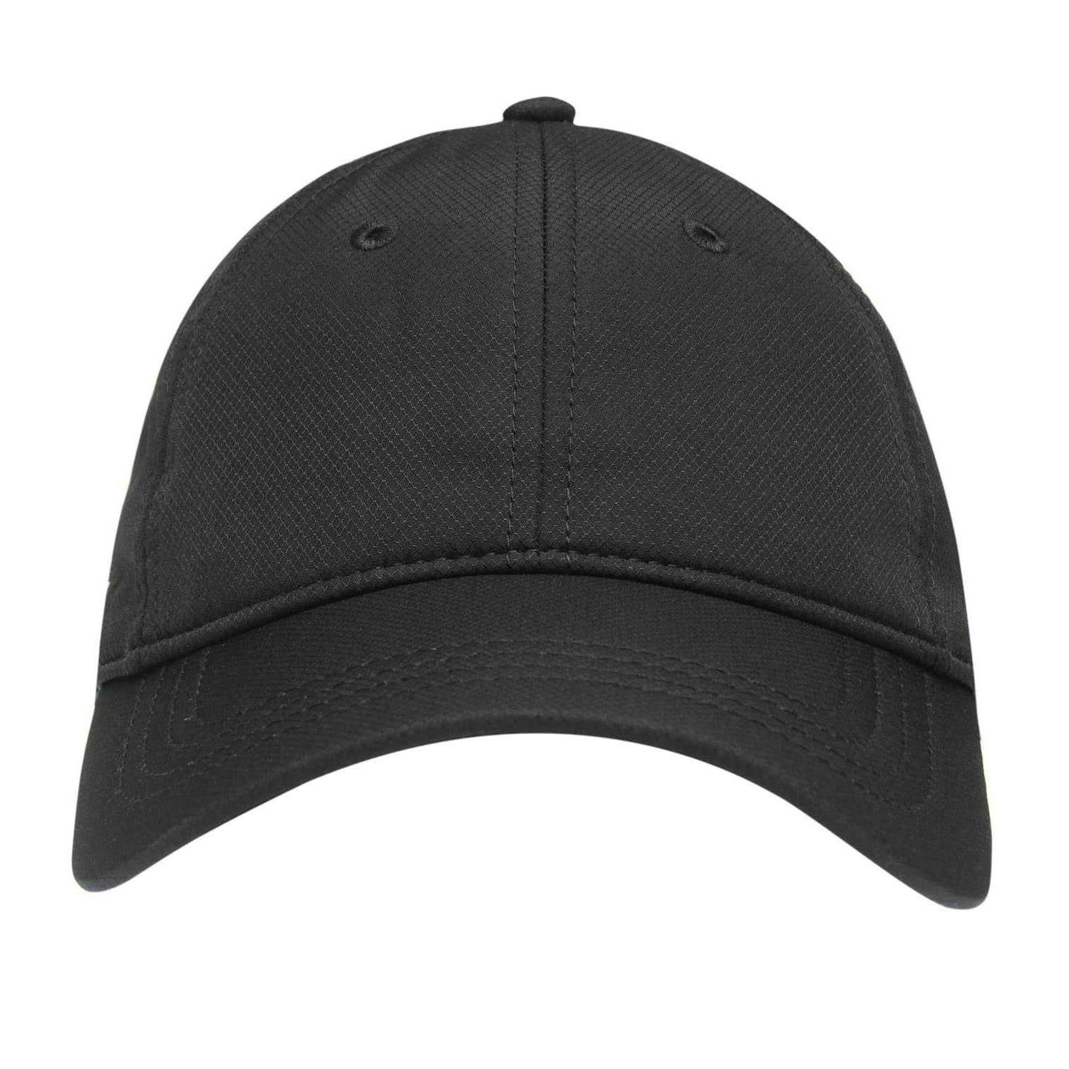 Lacoste Black Logo Taffeta Adjustable Baseball Cap - One Size - 100% Cotton