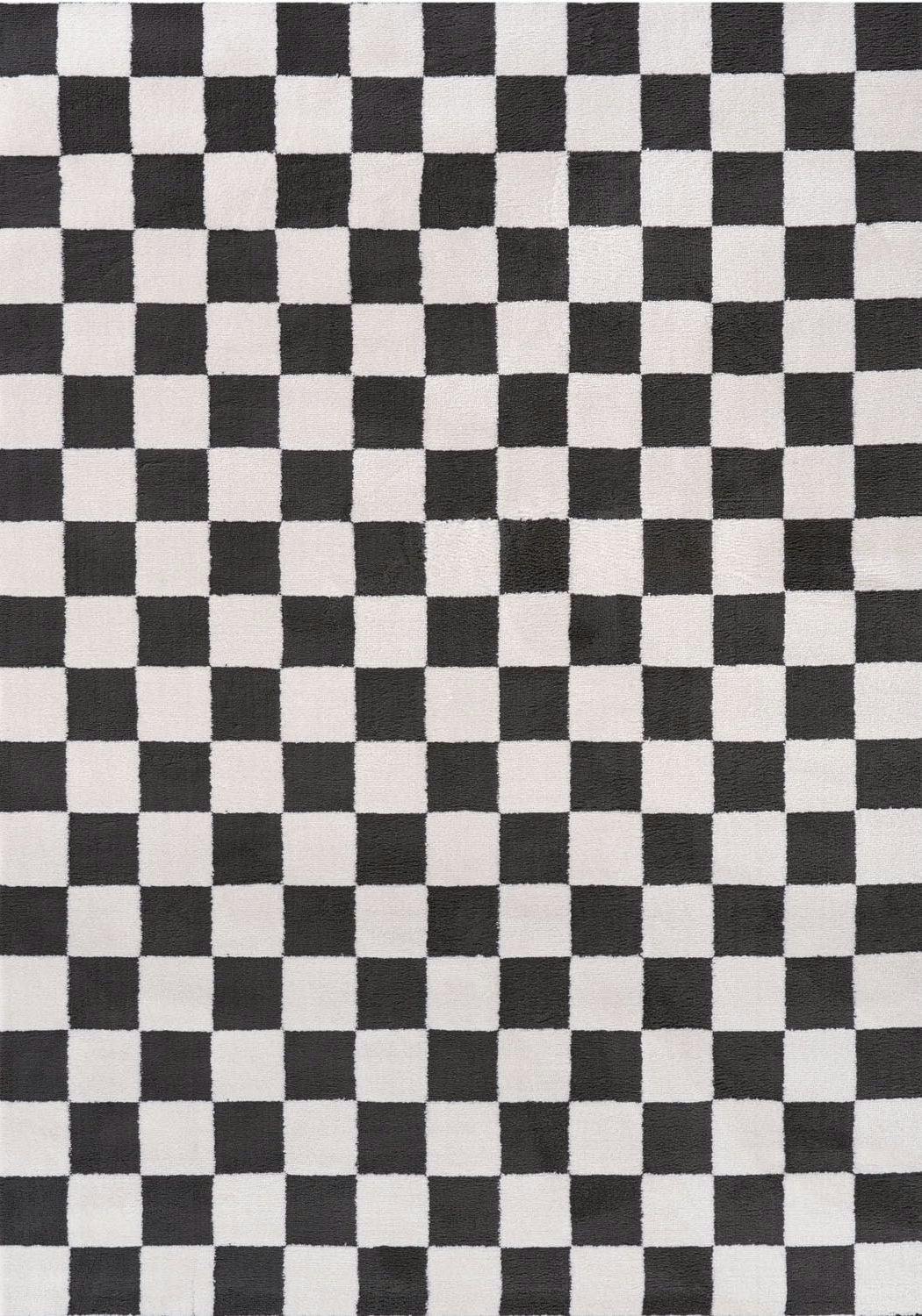 The Rugs Dark/Grey Loft Checkerboard Rug - 240X340 Cm