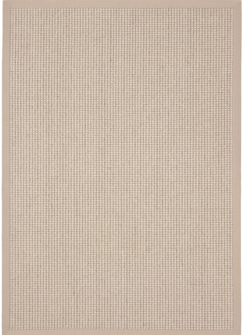 Rackhams Cream Sisal & Wool Rug – Flat-Weave - 120X170 Cm