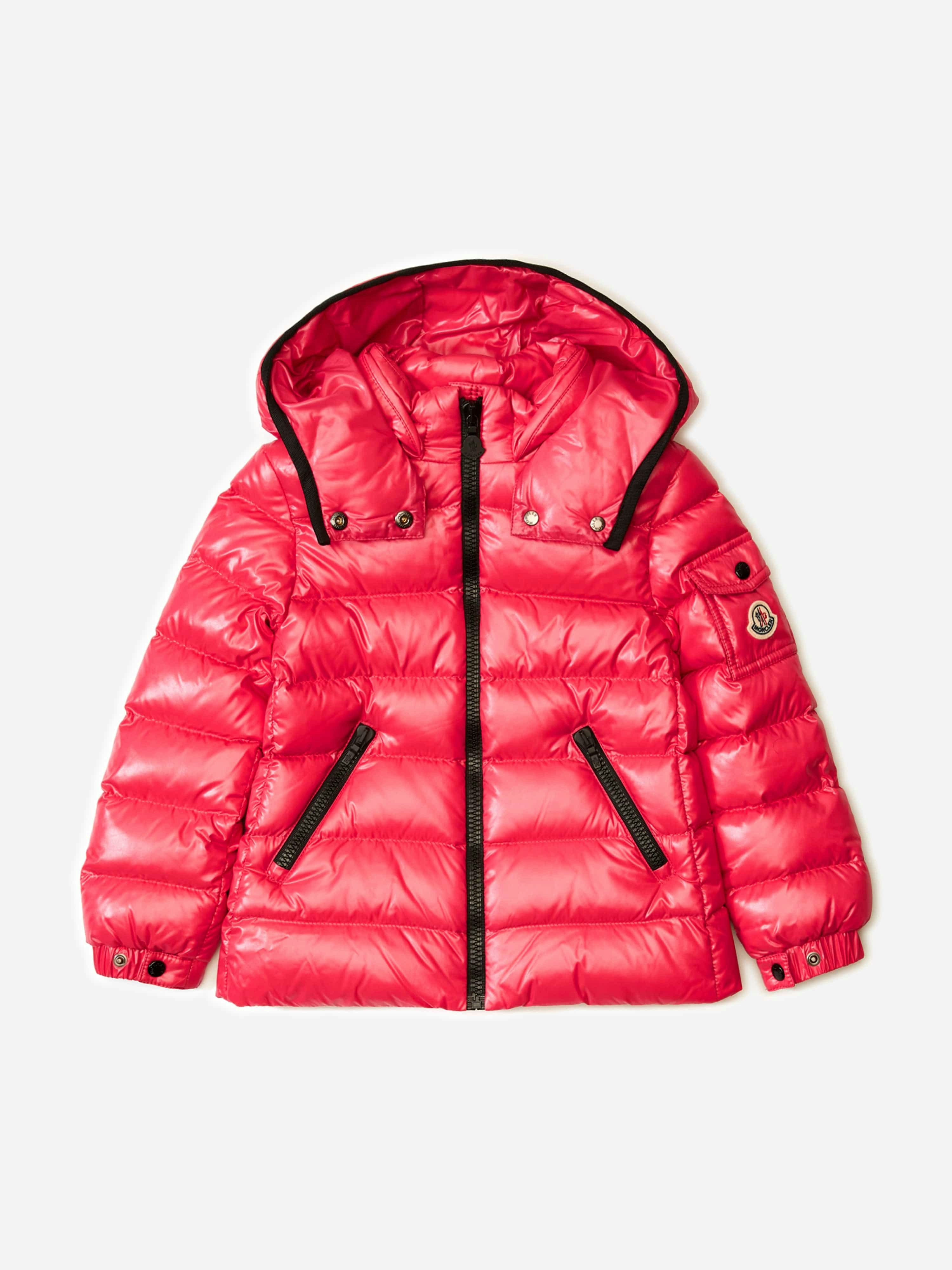 Moncler Enfant Girls Red Down Padded Bady Jacket In - 8 Yrs