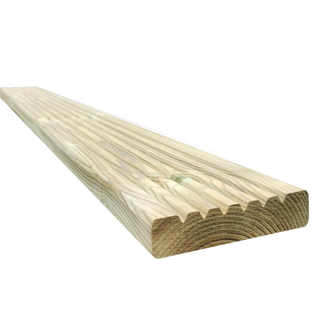 Snowdon Timber Grain Treated Decking Board (T) 28Mm (W) 120Mm (L) 1.8M - 1 Pack