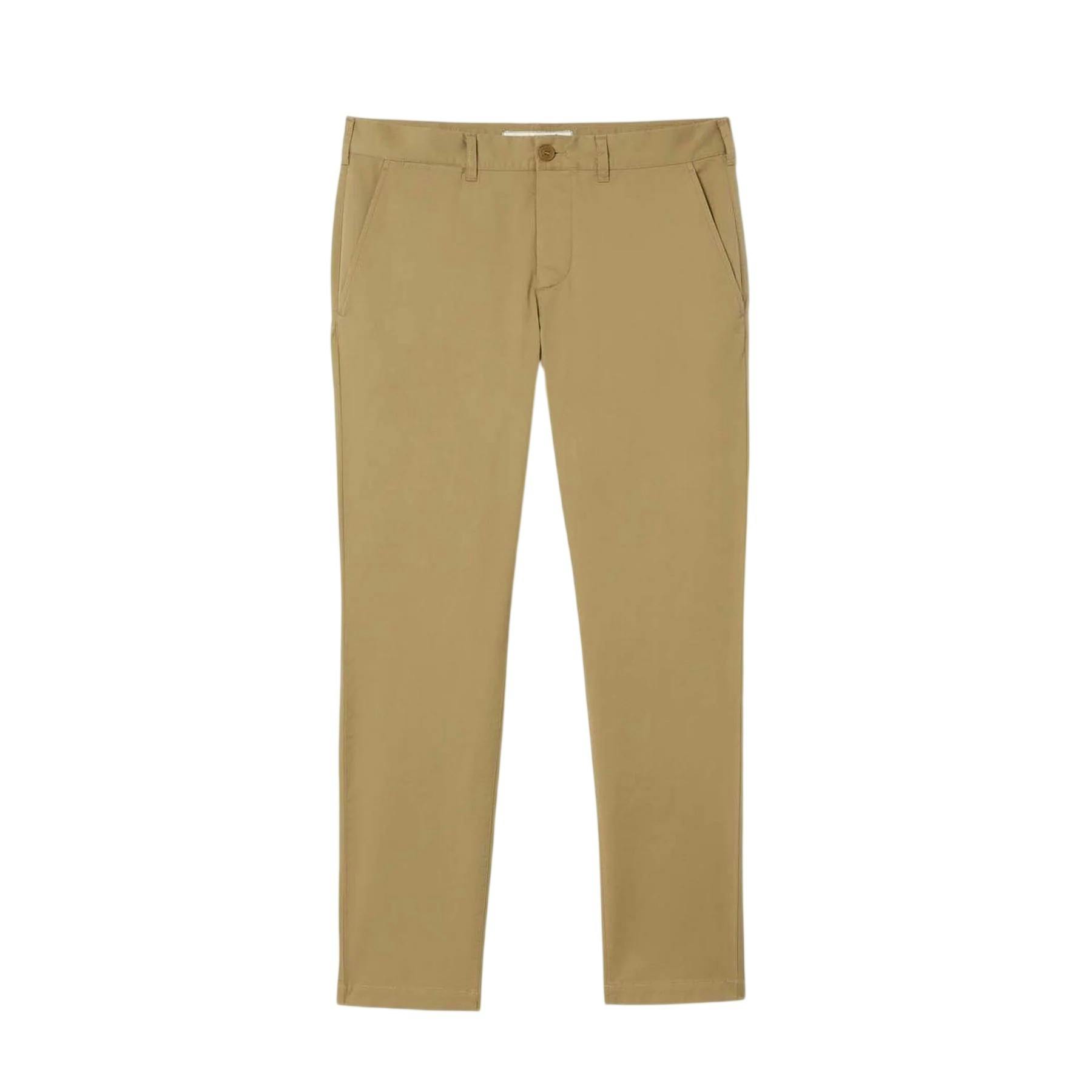 Lacoste Men's Beige Stretch Slim Chinos - 38L - 100% Mixed