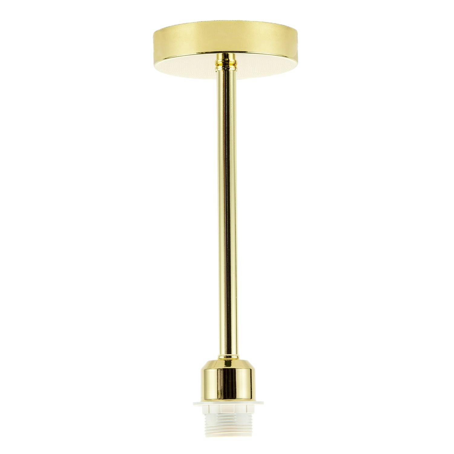Rackhams Light Classic Polished Brass Ceiling Fixture To Showcase Lamp Shades