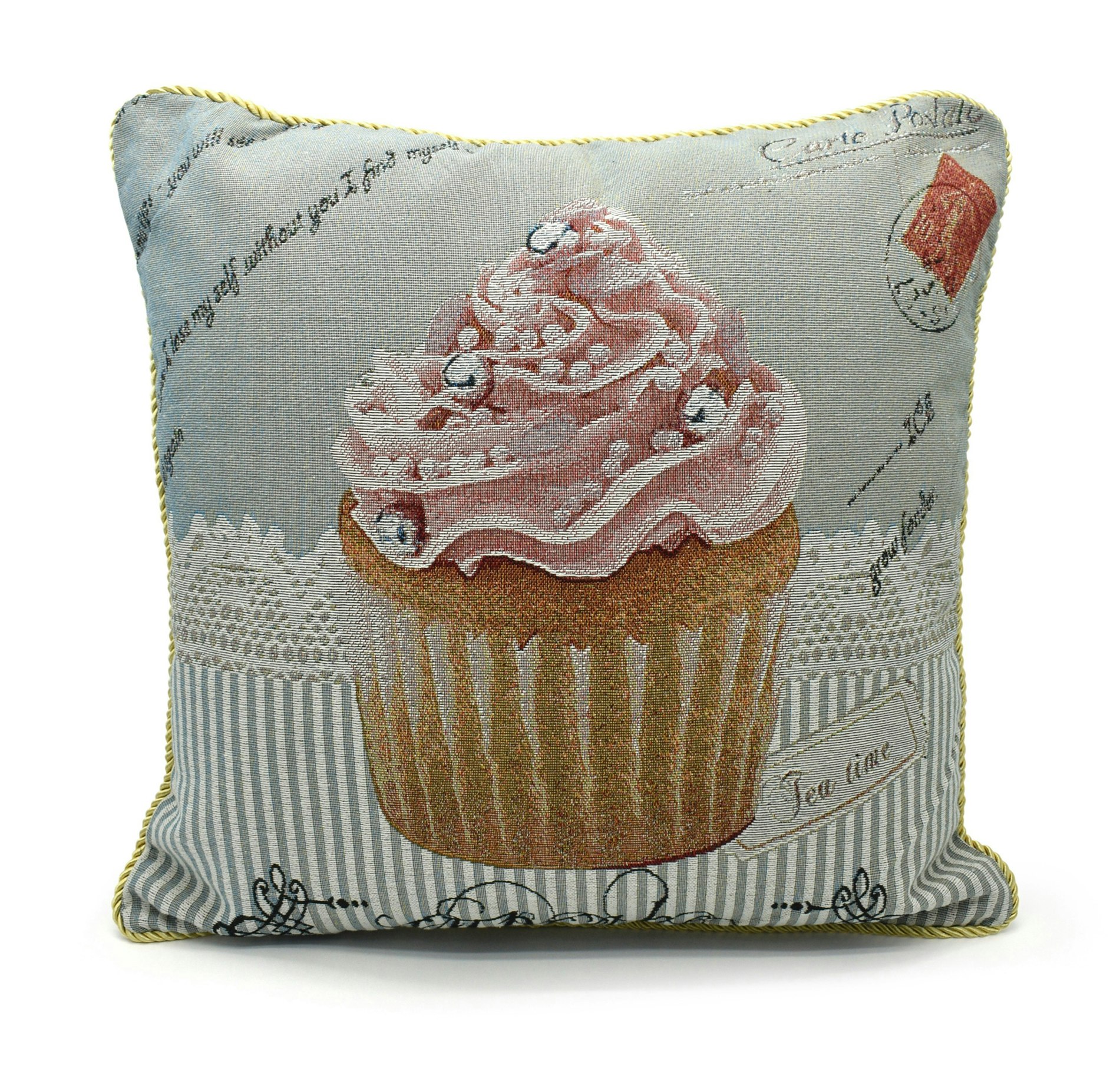 Rackhams Tapestry Filled Scatter Cushion - 43Cm X 43Cm - Cupcake
