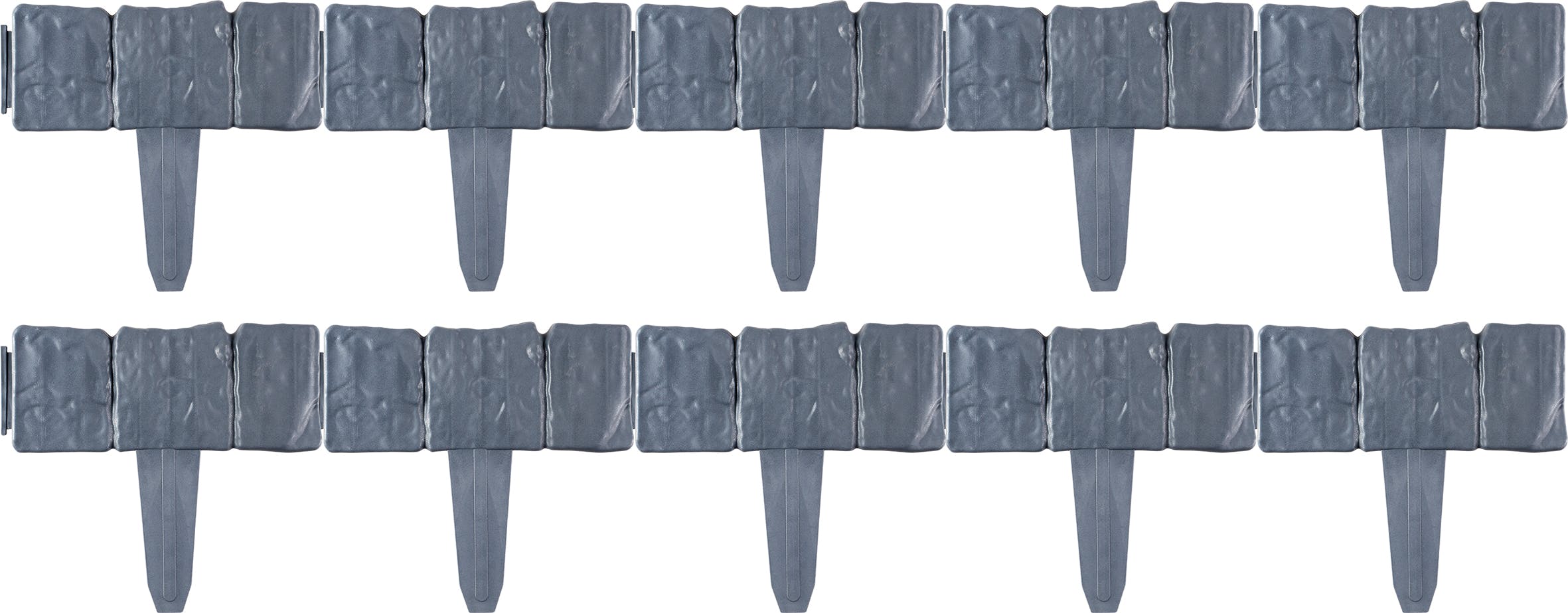 Rackhams Grey Garden Border, Brick Effect (10 Pack)