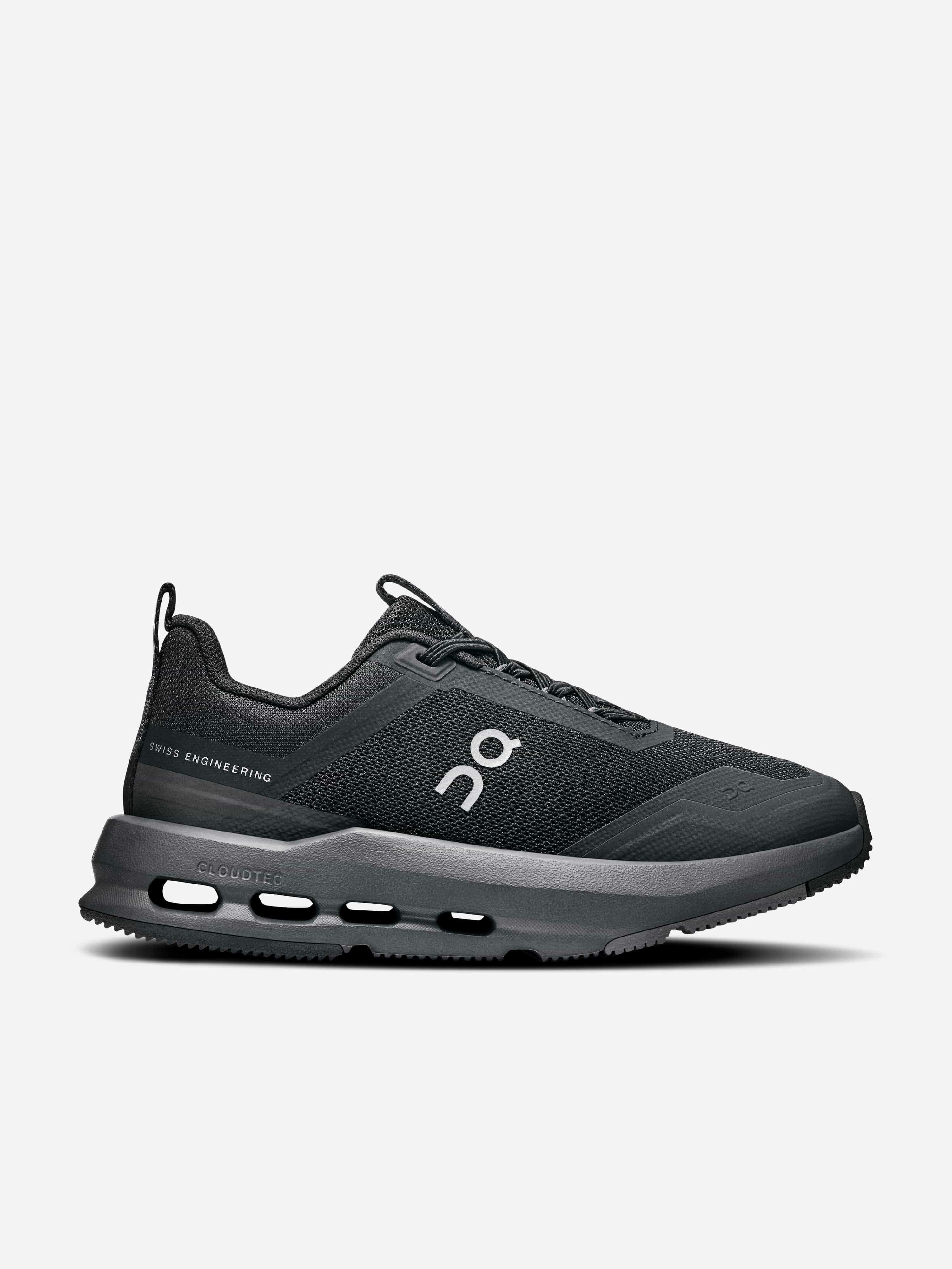 On Running Black Kids Cloudnova Trainers In - Eu 30 Uk 12 Us 12.5