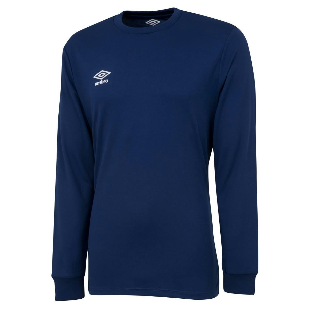 Umbro Men's Club Long-Sleeved Jersey - Navy - Navy - Xl - 100% Polyester