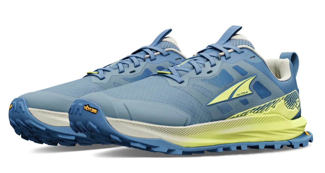 Altra Women's Blue Lone Peak 9+ Trail Running Trainers Hiking Shoes Lime - Uk 4.5 Eu 37.5