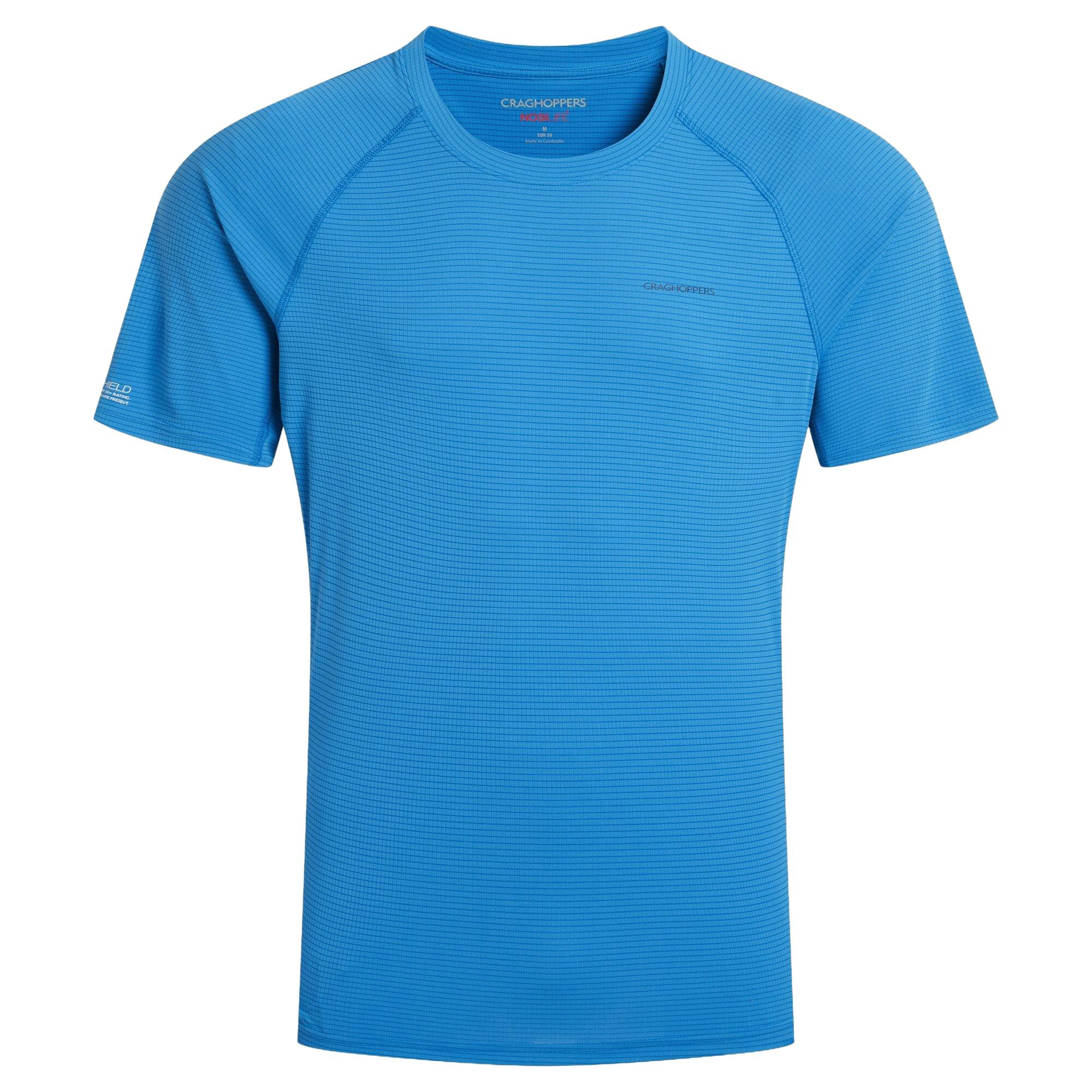 Craghoppers Men's Nosilife T-Shirt - Azure Sky - Xxl - Azure Sky - 100% Recycled Polyester