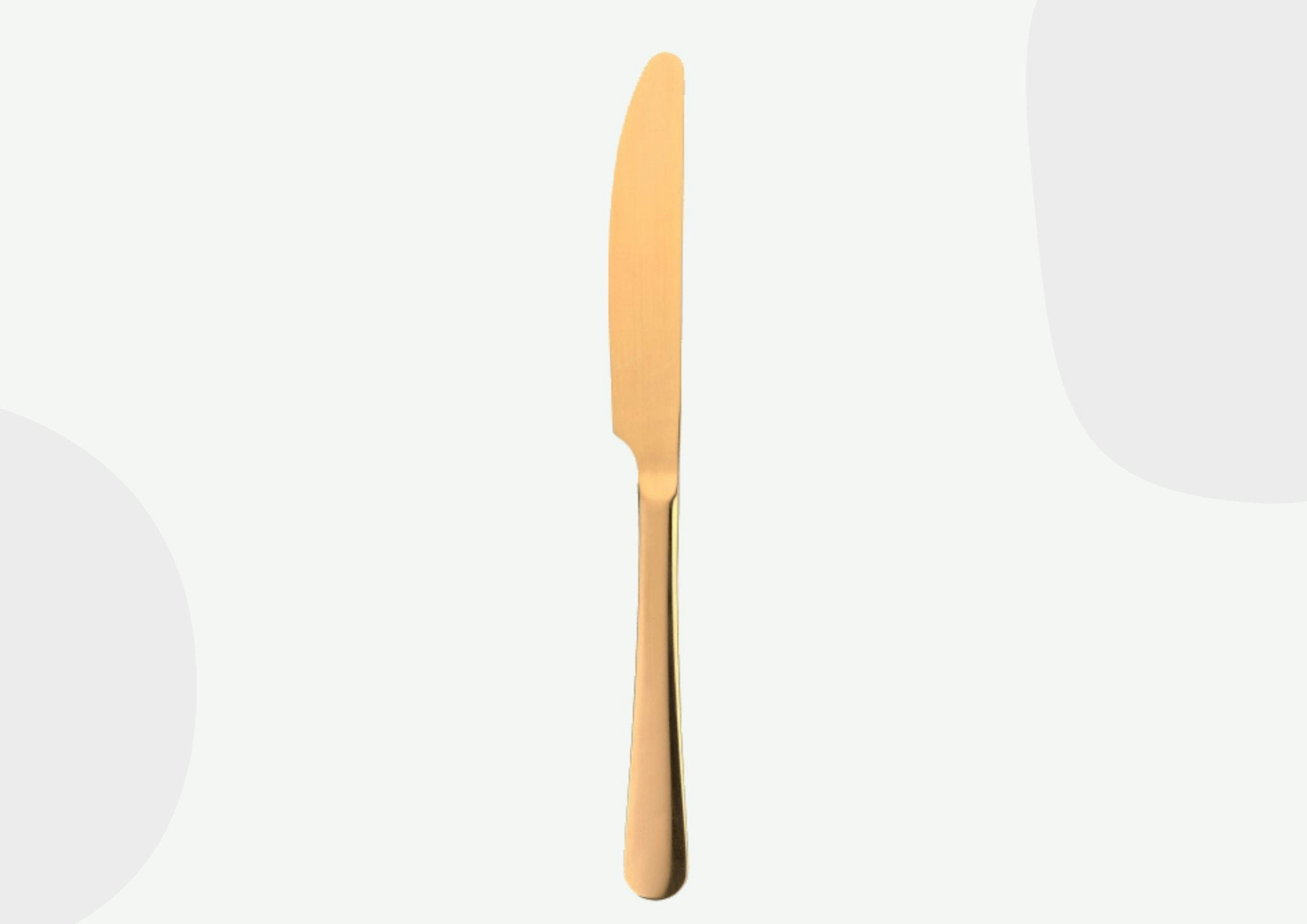 Rackhams Gold Personalised Stainless Steel Table Knife - Rose - Yes