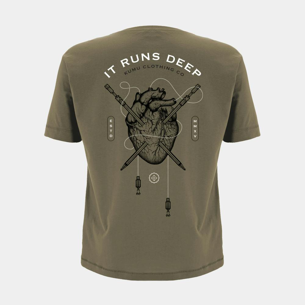 Kumu Light/Dark/Brown Bloodline Tee - 3XL