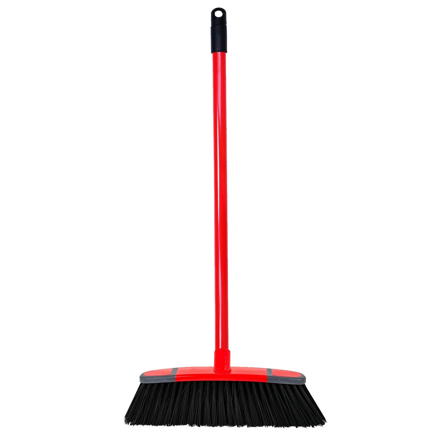 Storm Trading Group Soft & Stiff Bristles Sweeping Brushes Ideal For Cleaning Hard Floors - 1 X Stiff Broom & Long Handle
