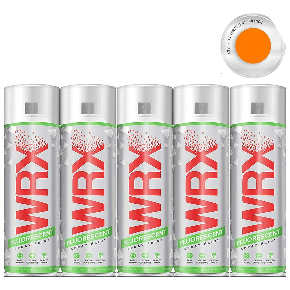 WRX Spray Paint 400 ml - Fluorescent Orange 522 - Image 6