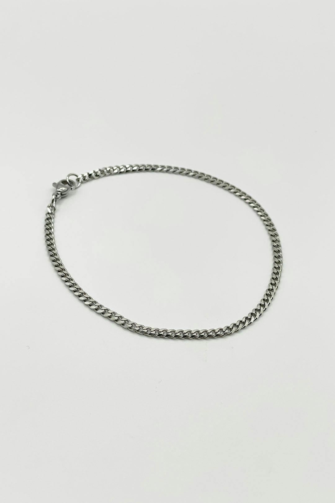 Svnx Silver Cuban Bracelet 3Mm In - Image 3