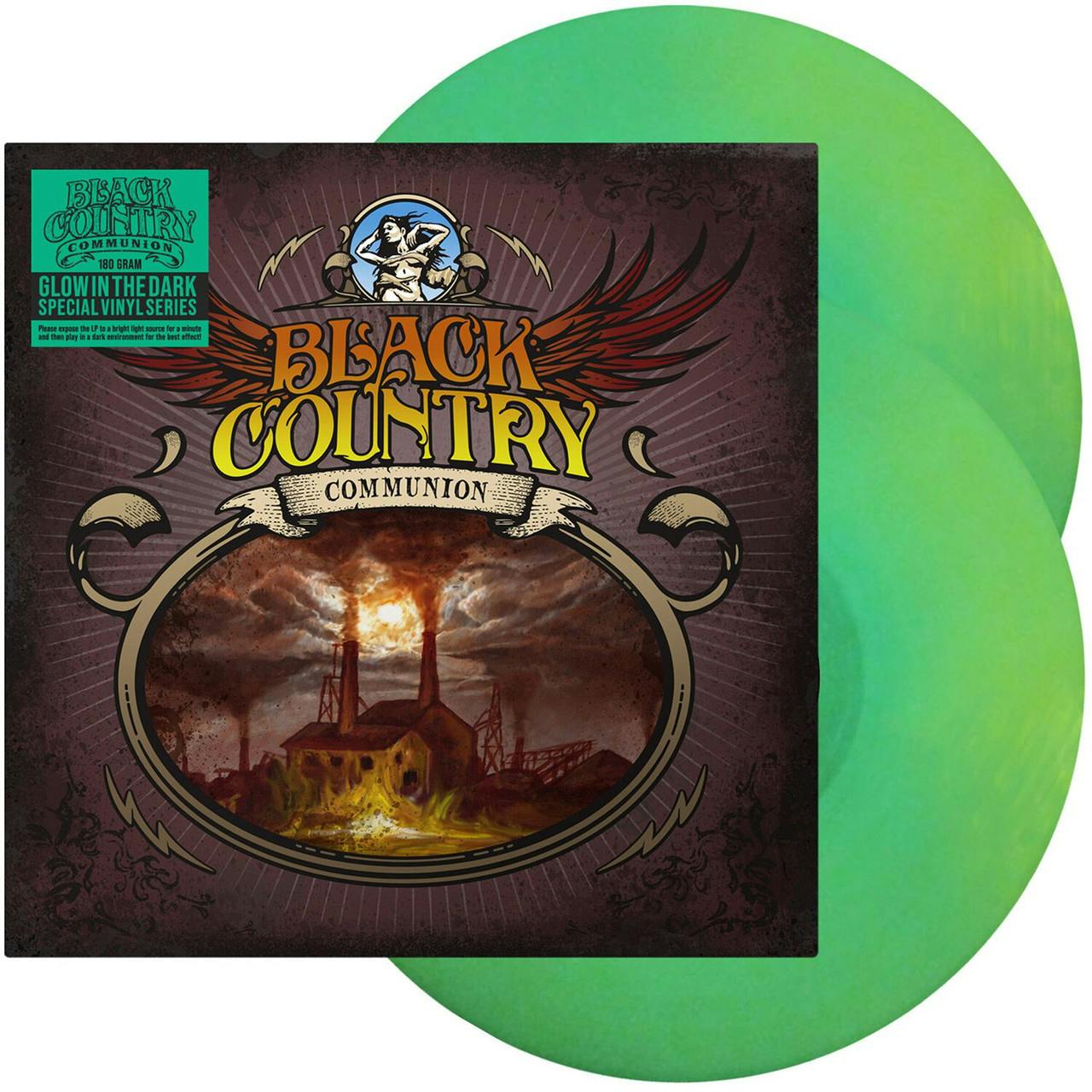 Eyesore Merch Black/Dark Country Communion ' Country Communion' 2Lp Glow In The Vinyl