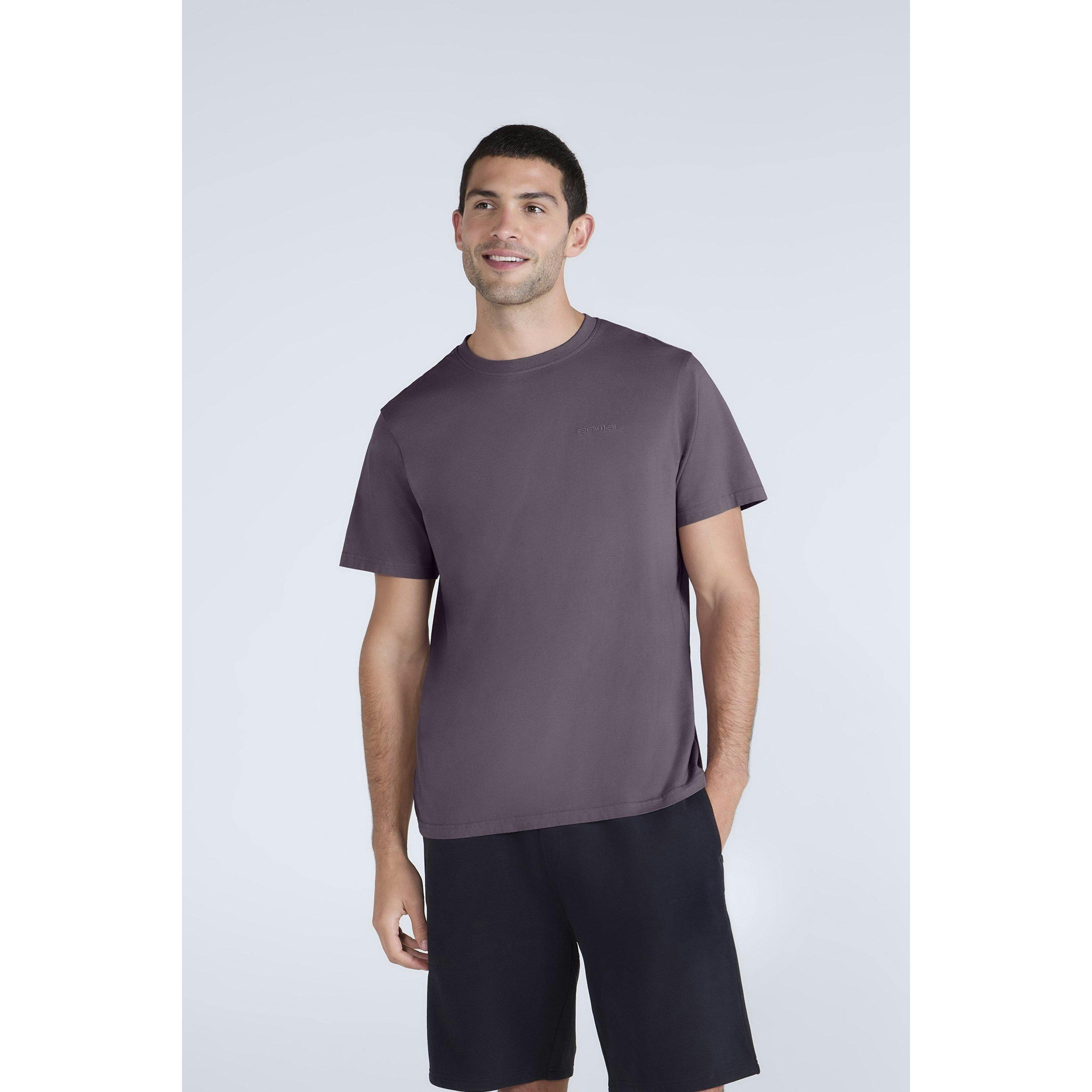 Animal Men's Icon Organic T-Shirt - Grape - Xs - Grape - 100% Mixed