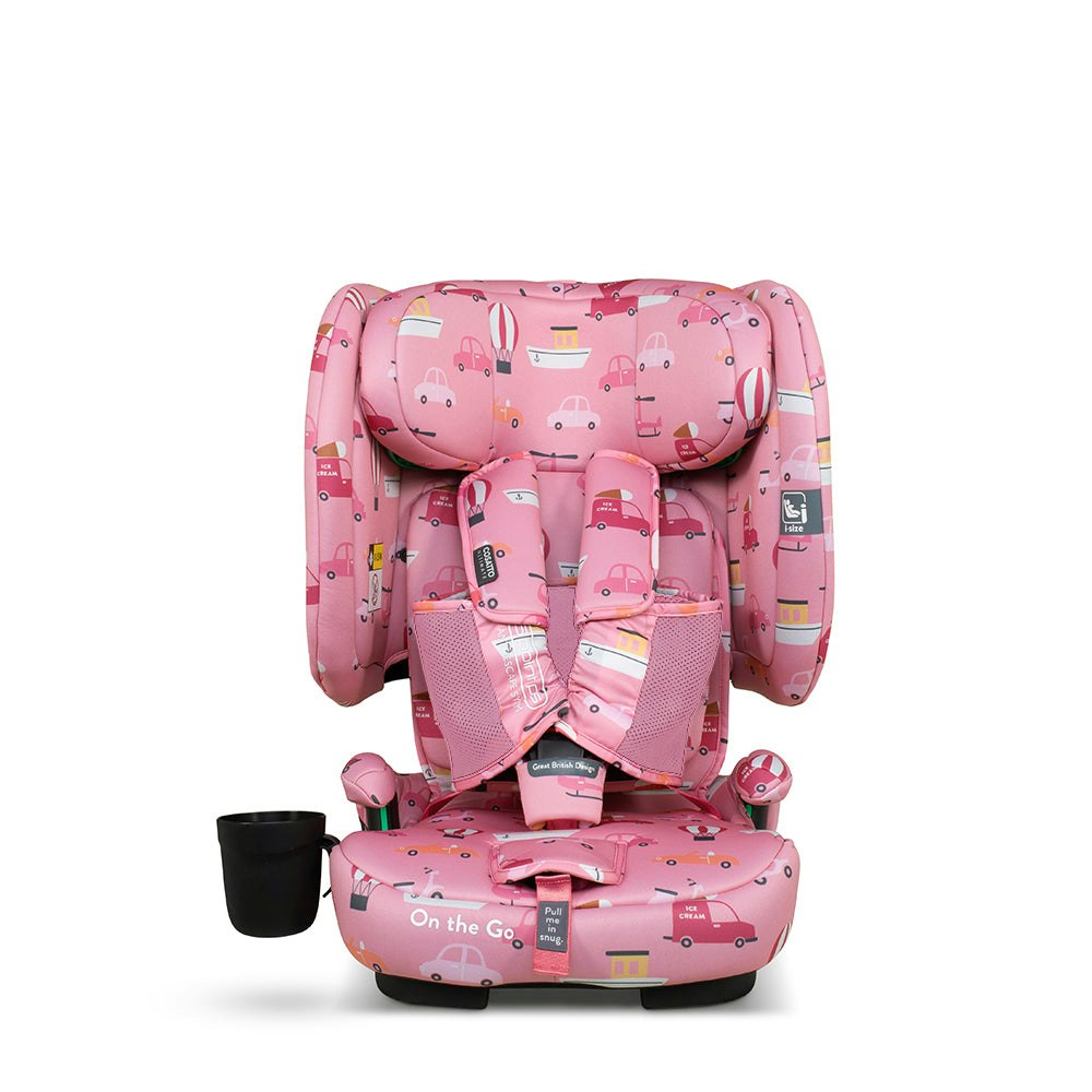 Cosatto On The Go I-Size Travel Car Seat Itchy Feet Rosy