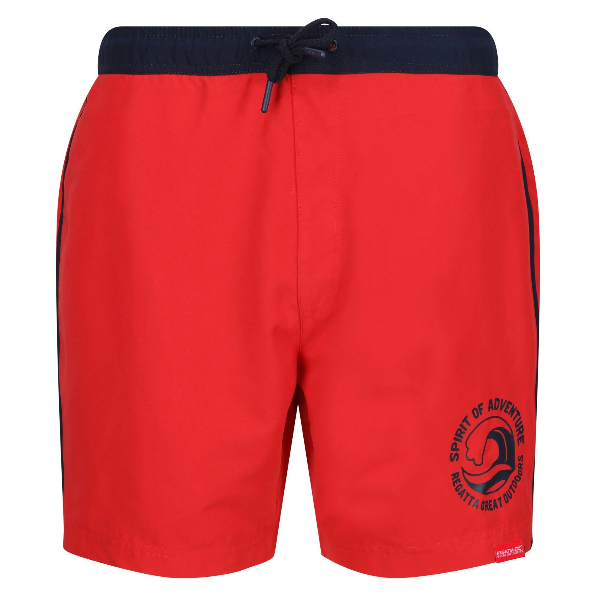 Regatta Men's Red Bentham Swim Shorts - High Risk /Navy - L - High Risk /Navy