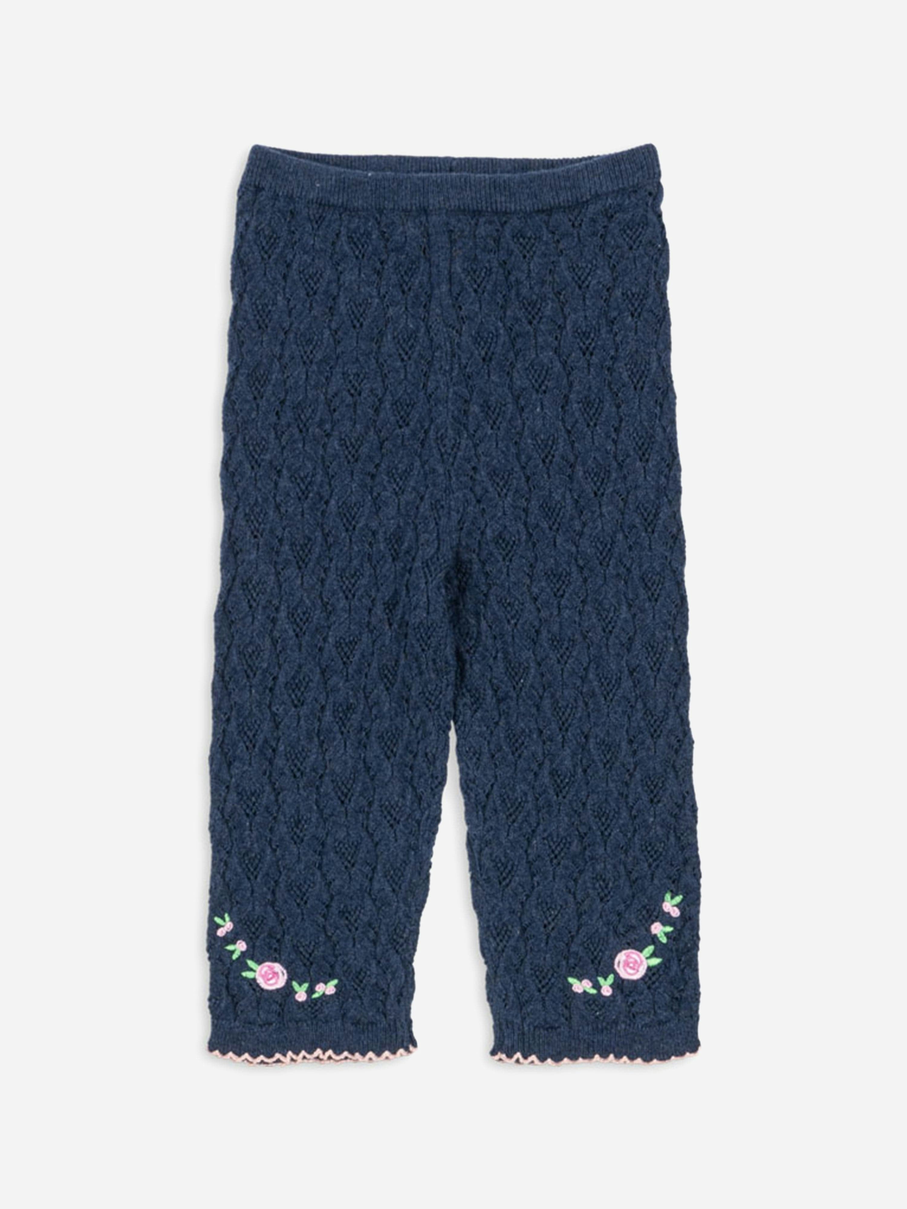Konges Slojd Girls Blue Konges Sløjd Rosier Pants In Navy - 6 Mths