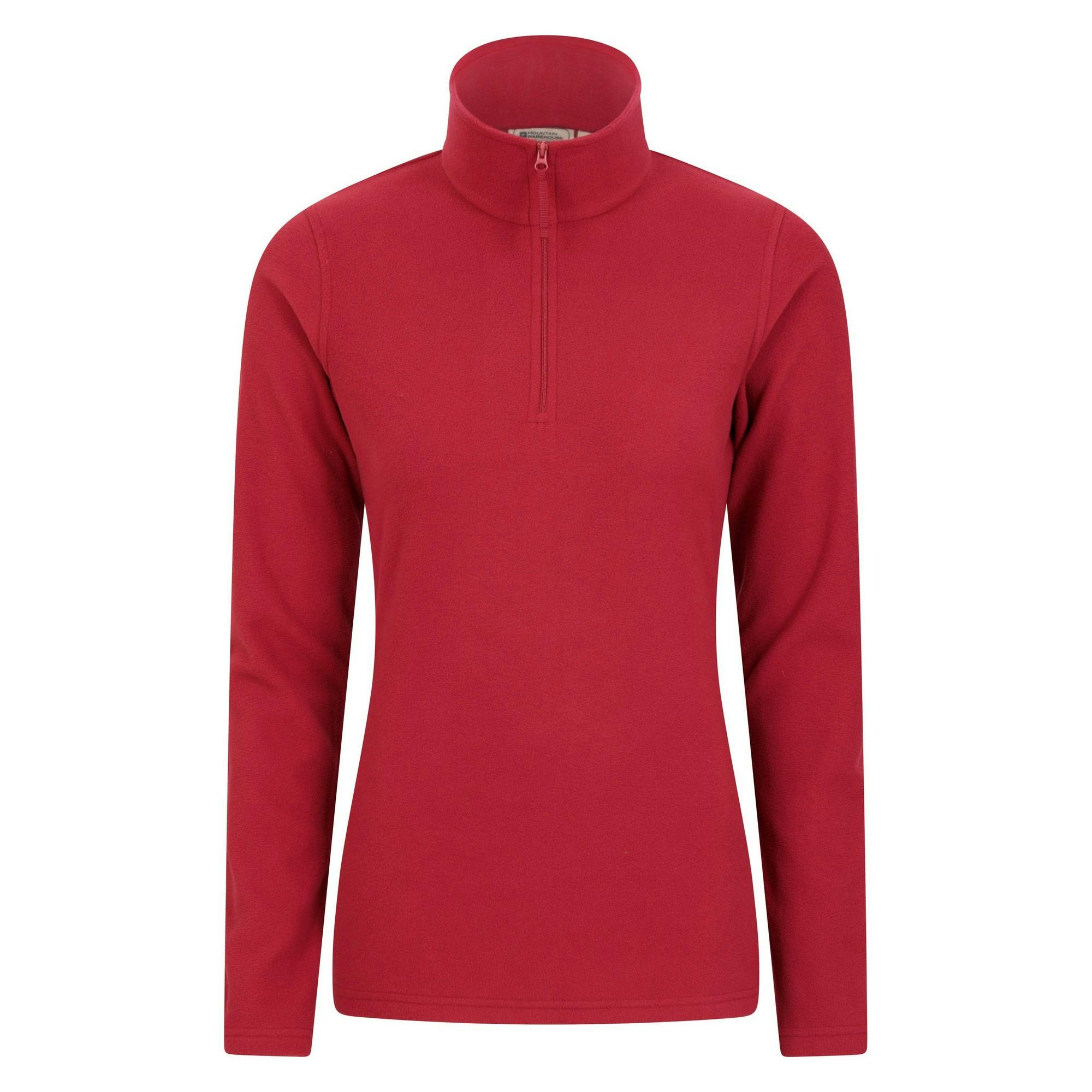 Mountain Warehouse Women's Red Camber Ii Fleece Top - M - 100% Polyester