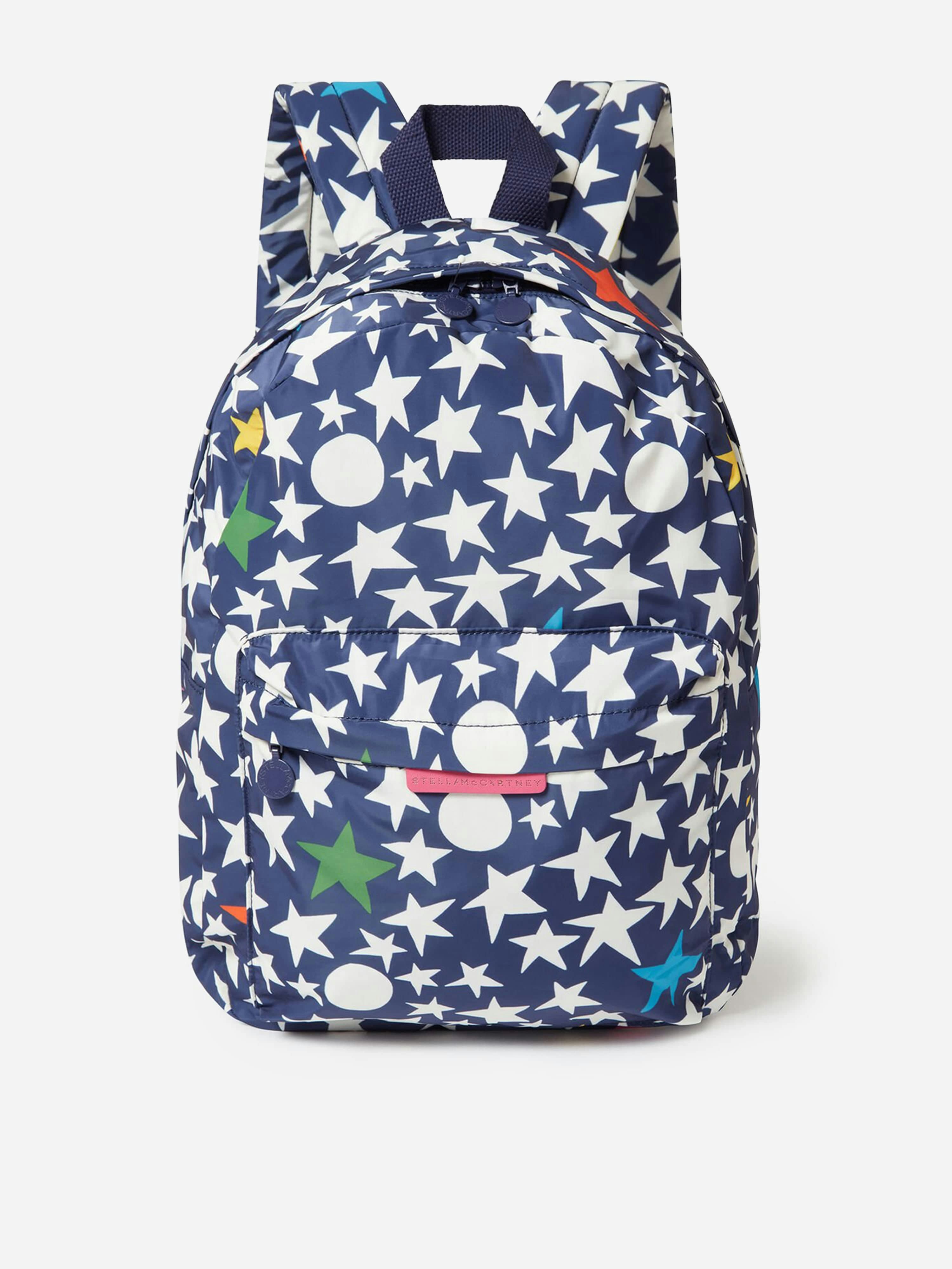 Stella Mccartney Kids Girls Blue Stella Mccartney Stars Backpack In (41Cm) - One Size