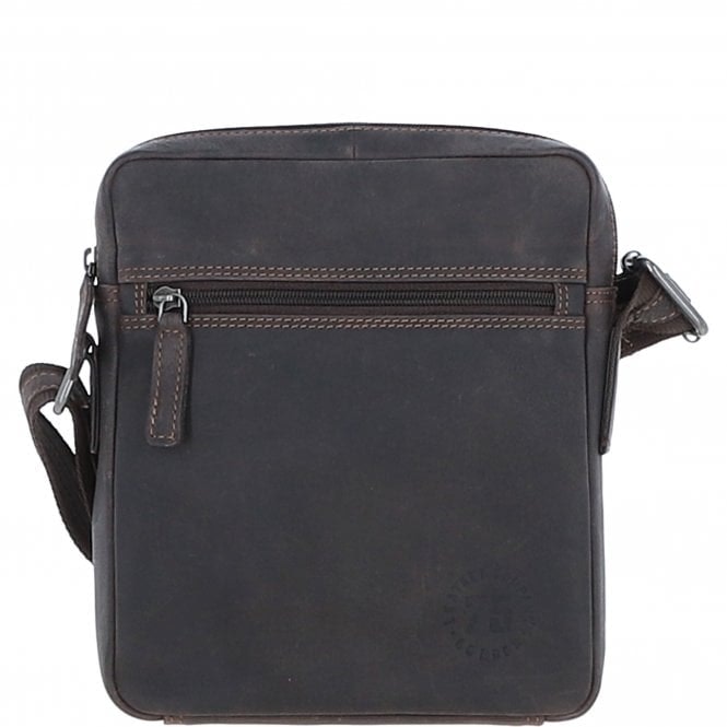 Leather Company Brown Real Leather Messenger Bag: Lisbon - One Size - Leather