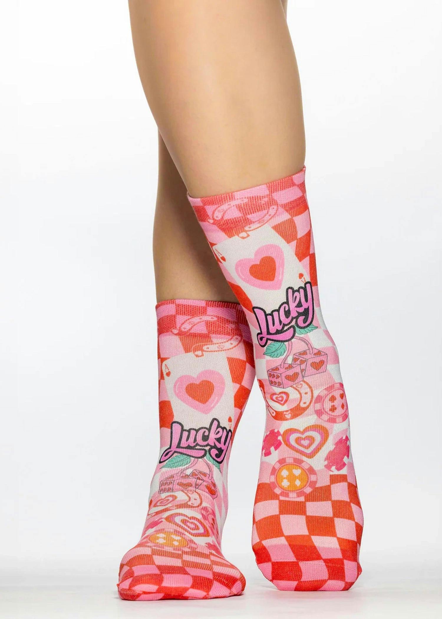 Jemsox Women's Lucky You Fashion Gift Socks