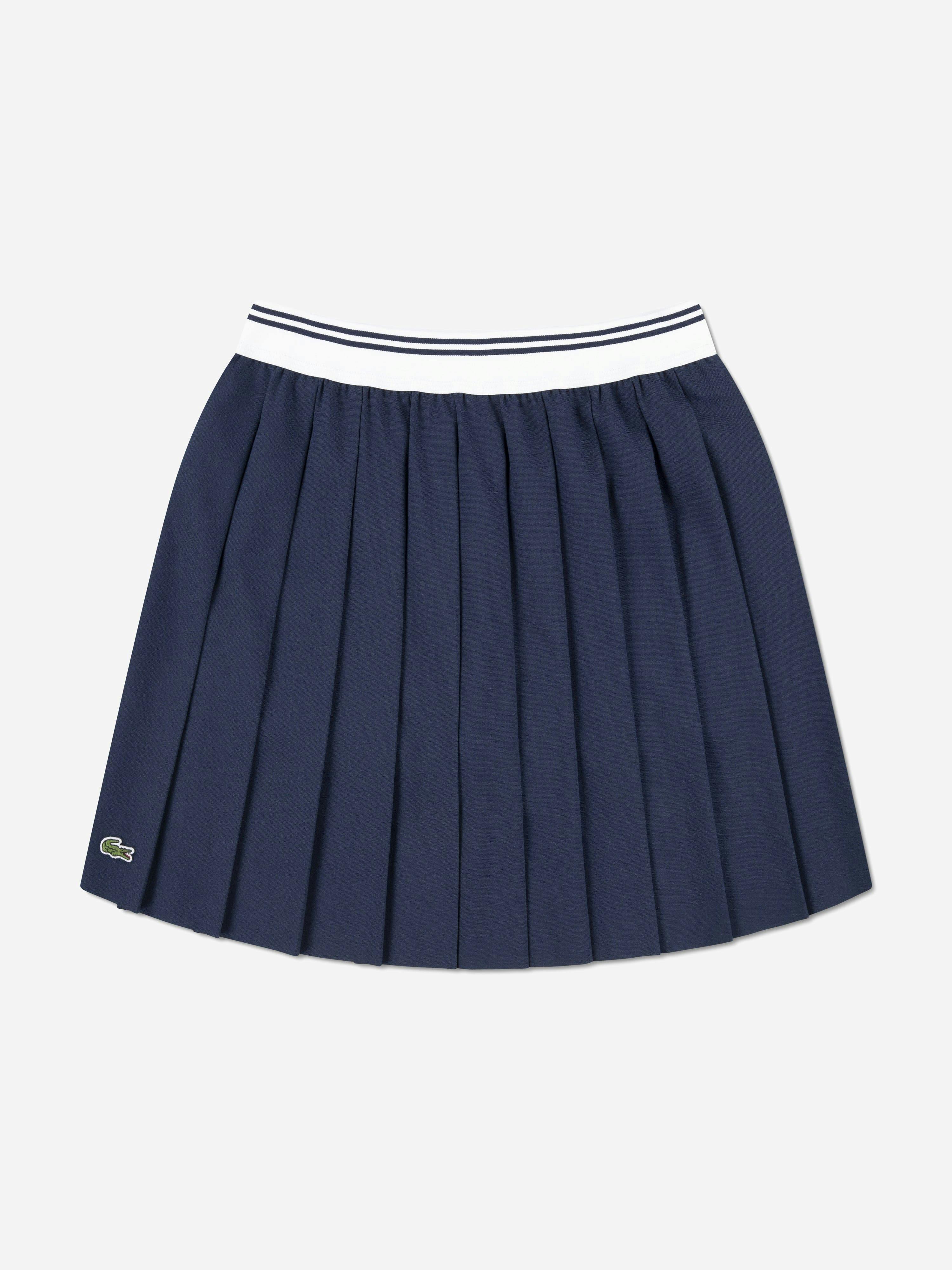 Lacoste Kids Girls Lacoste Pleated Skirt In Navy - Navy - 16 Yrs