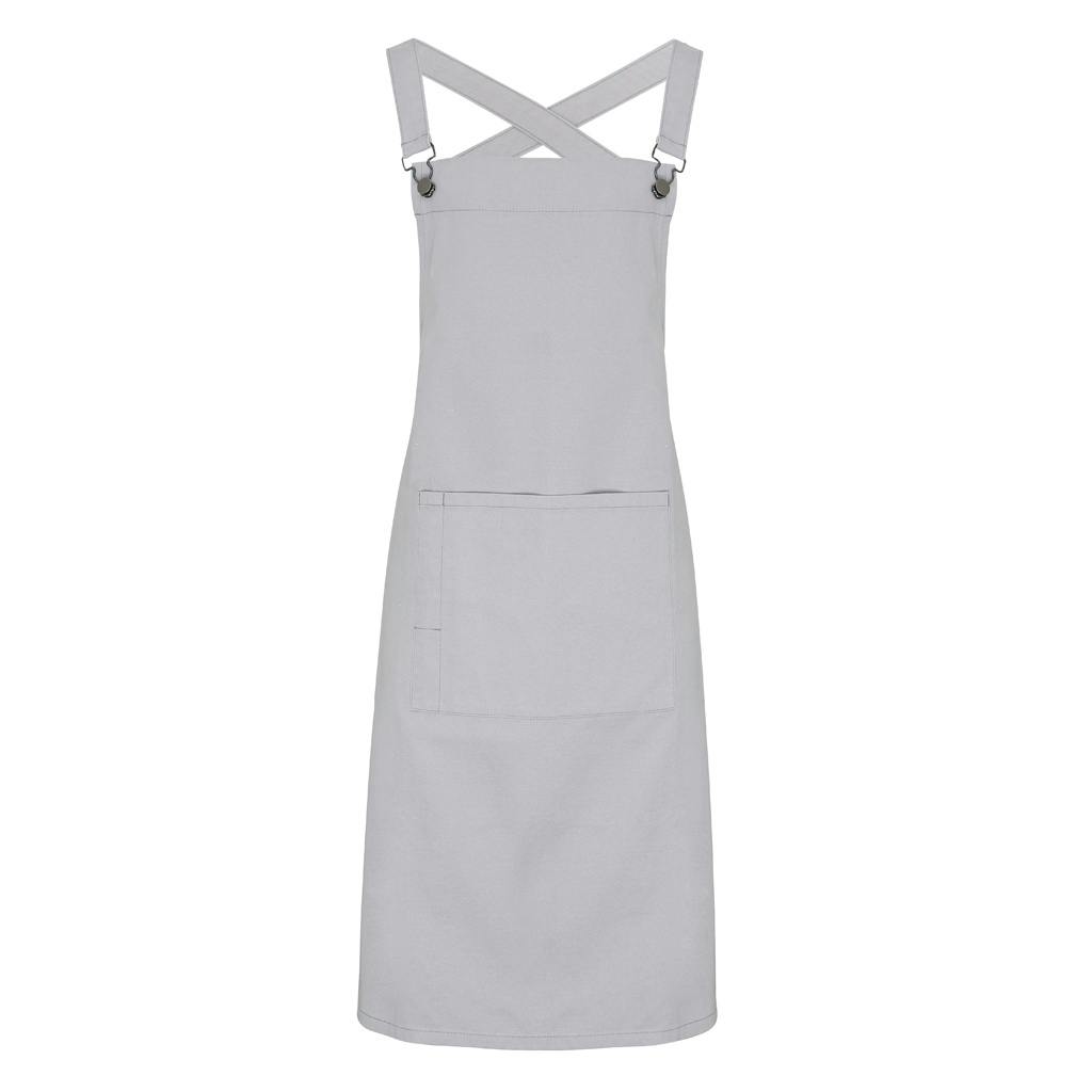 Premier (One Size, Silver) Cross Back Barista Bib Apron - Image 3