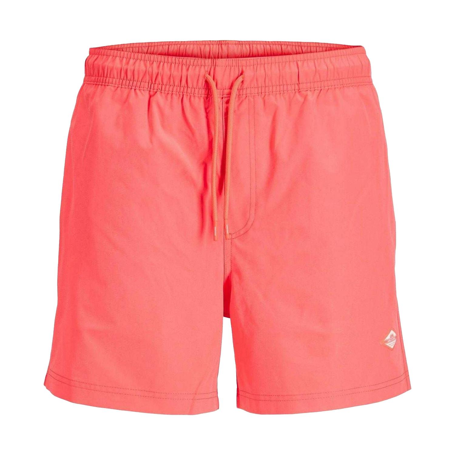 Jack And Jones Men's Coral Swim Shorts - Hot - Xxl - Hot - 100% Mixed