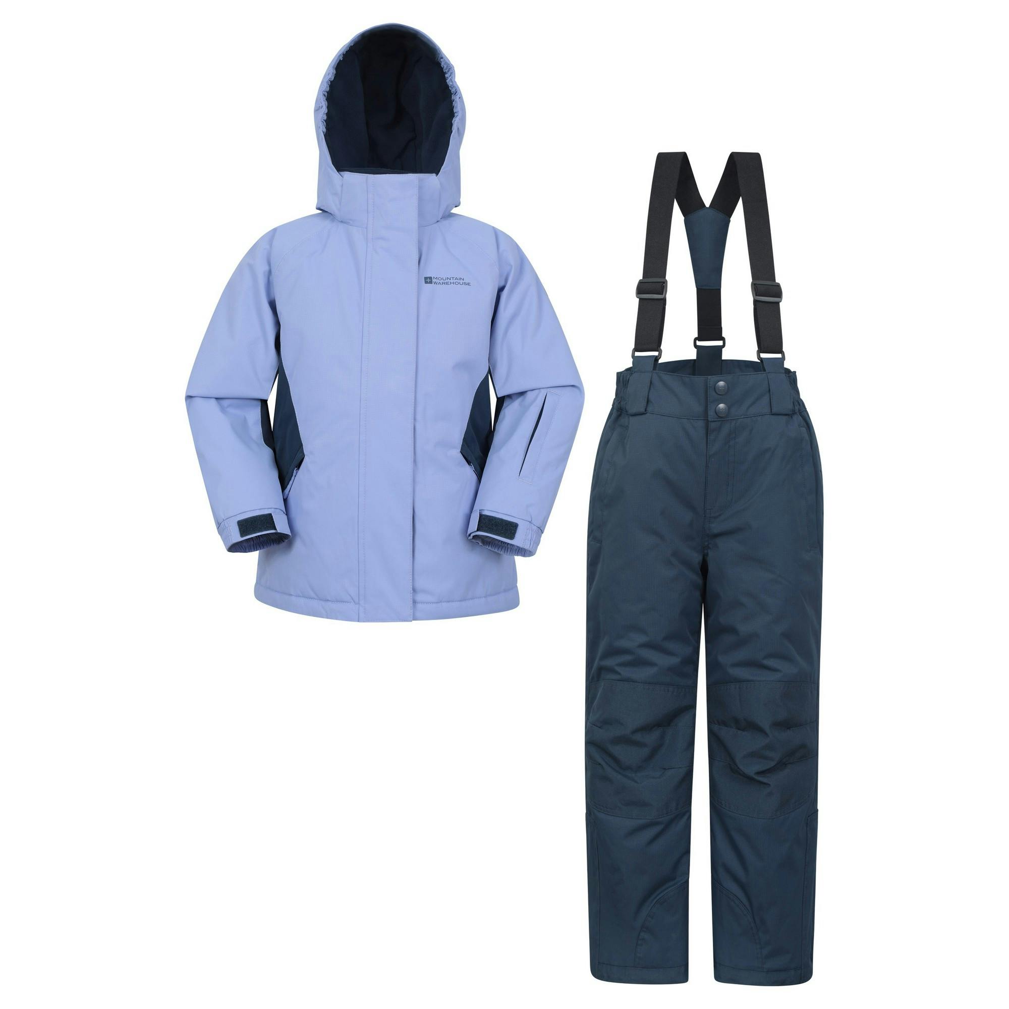 Mountain Warehouse Lilac Kids Ski Jacket & Trousers - 2-3 Years - 100% Polyester