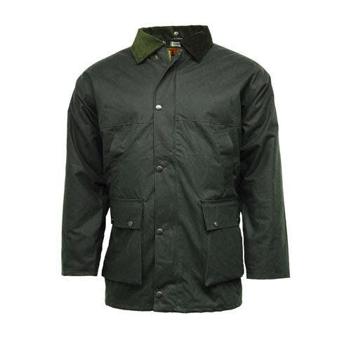 Coolandnew Game Unpadded Lightweight Wax Jacket - Olive - Xl