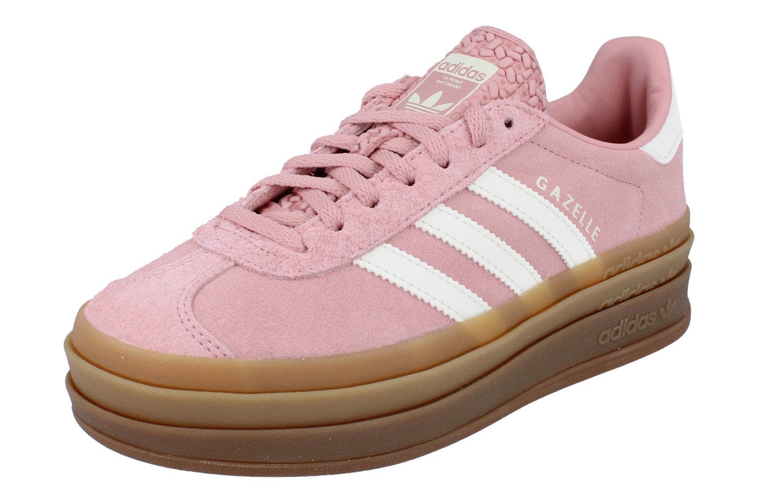Adidas Women's Pink/White Originals Gazelle Bold Trainers Sneakers Js3903 - Uk 4.5 | Us 6 | Eu 37 1/3