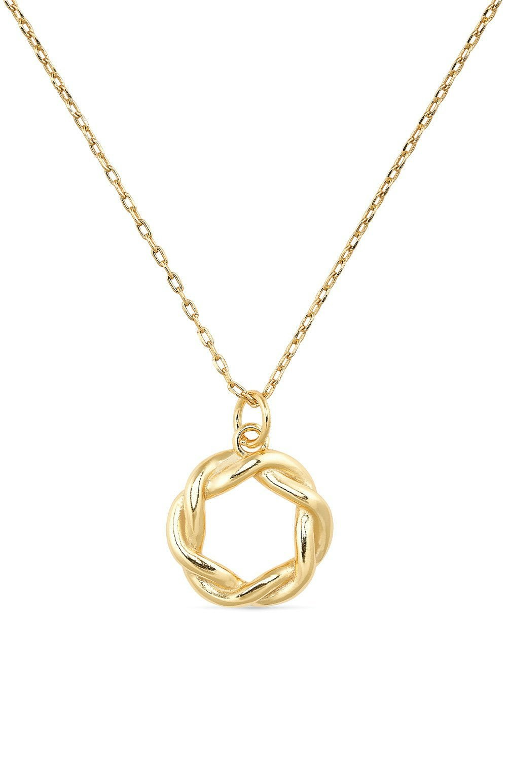Elk & Bloom Gold 14K Circle Necklace - No - Pendant Only