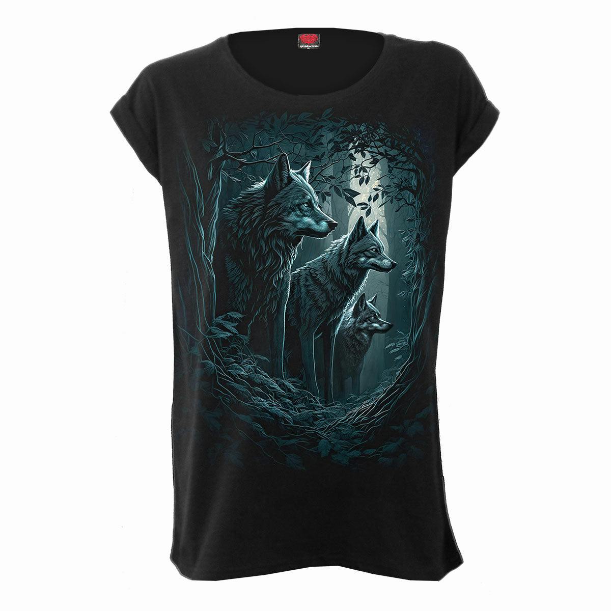 Spiral Direct Forest Guardians - Turnup Sleeve Loosefit Tee - M - Digital - Digital