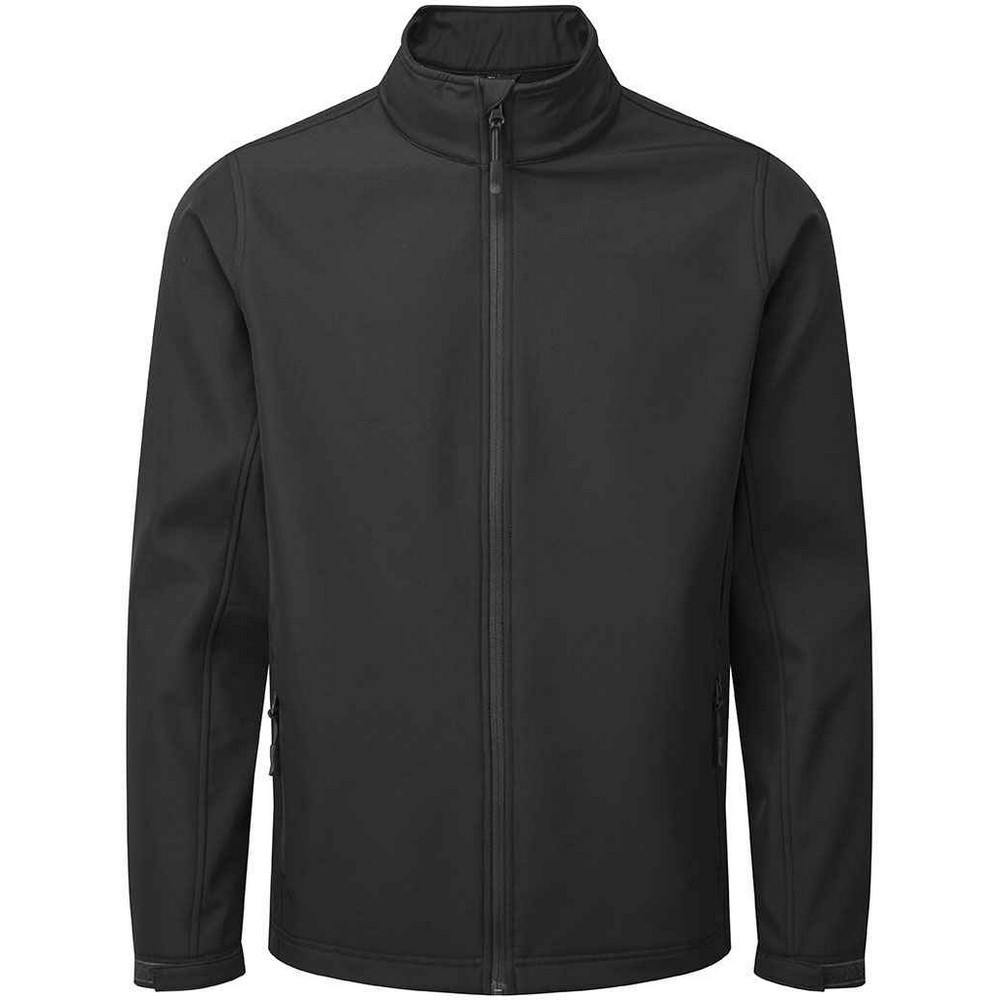 Premier Mens Recycled Wind Resistant Soft Shell Jacket (Black) - Size X-Large - Image 3