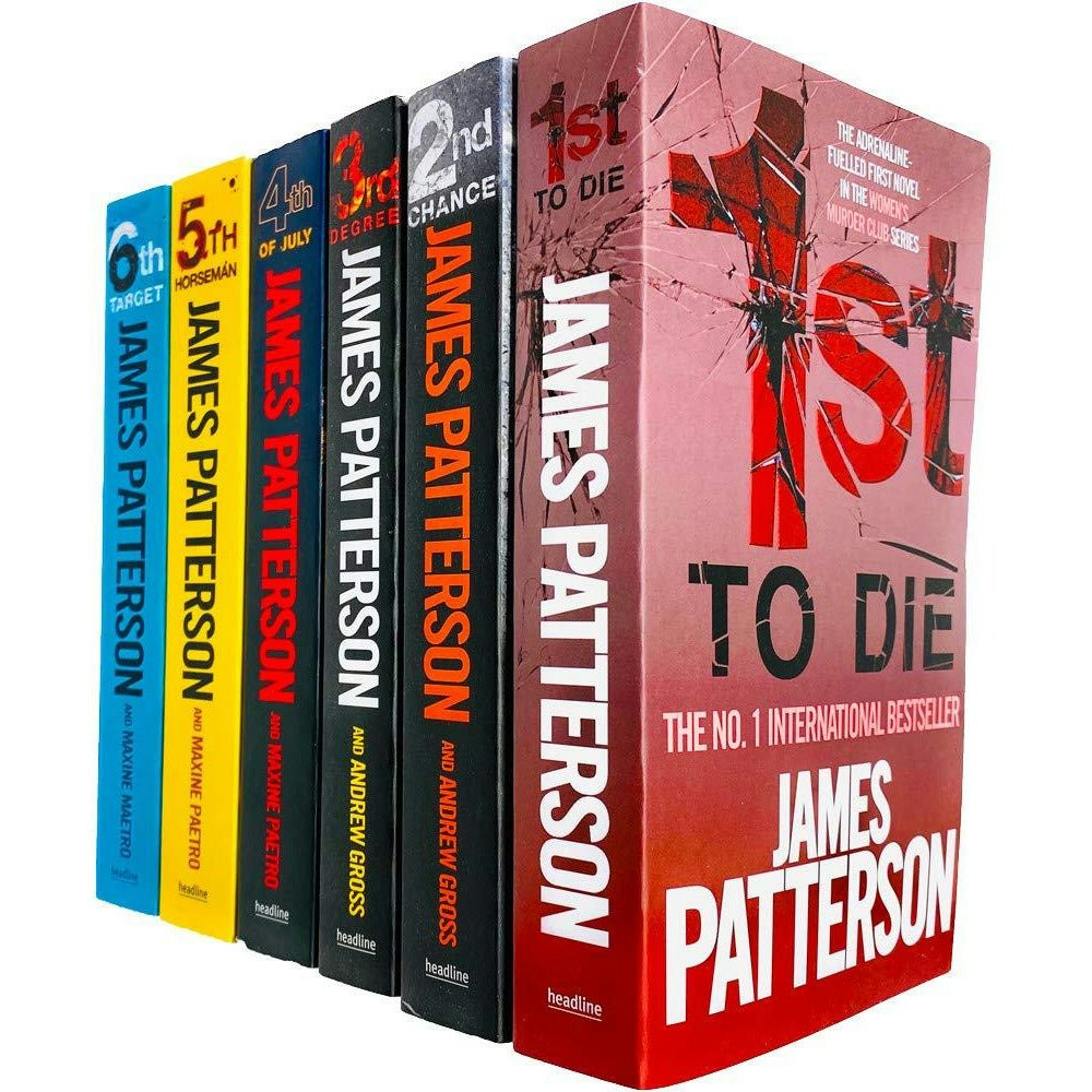 Headline Women's Murder Club 6 Books Collection Set By James Patterson (Books 1 - 6)