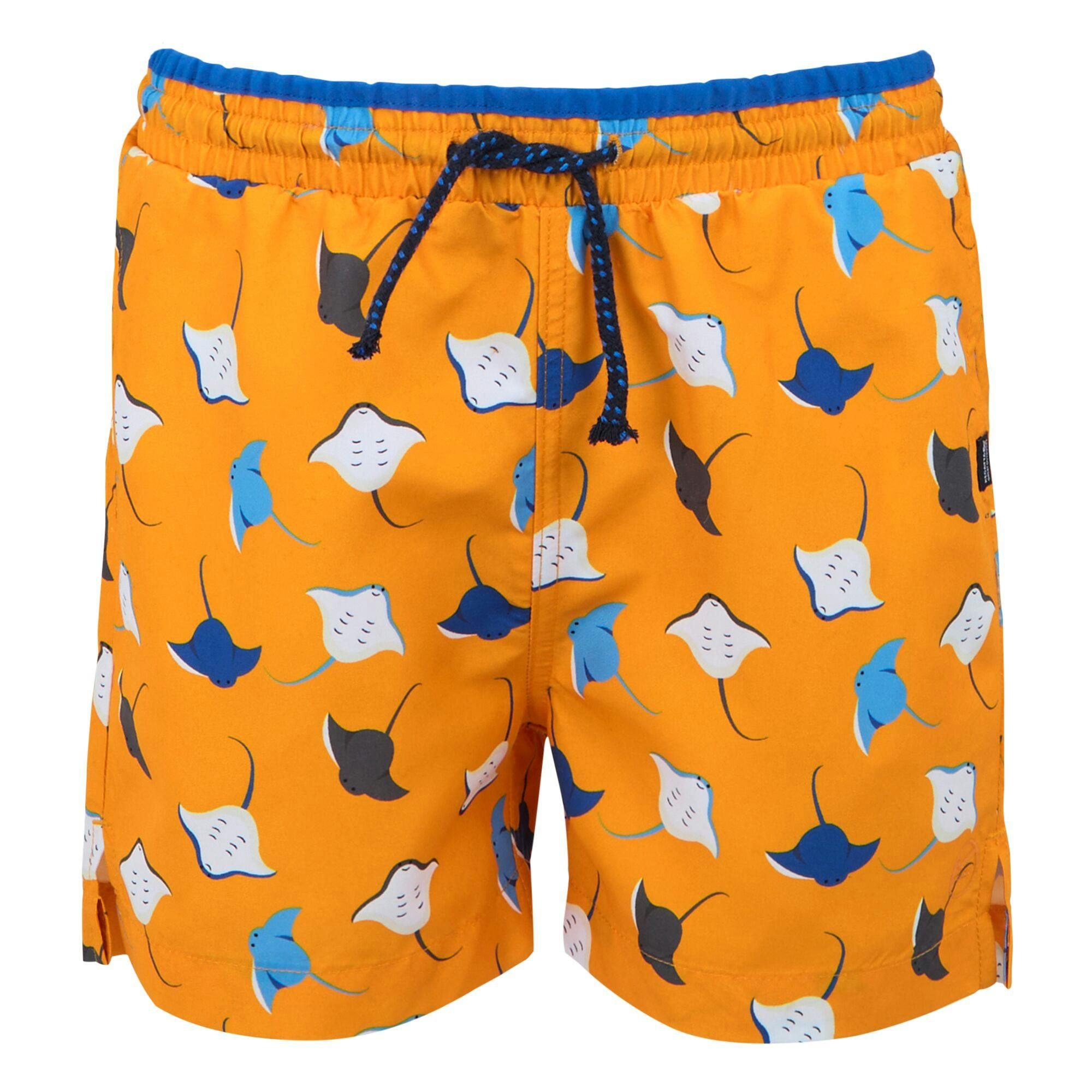 Regatta Boys Skander Iii Stingray Swimming Trunks - Bright Marigold - 14 Years - Bright Marigold