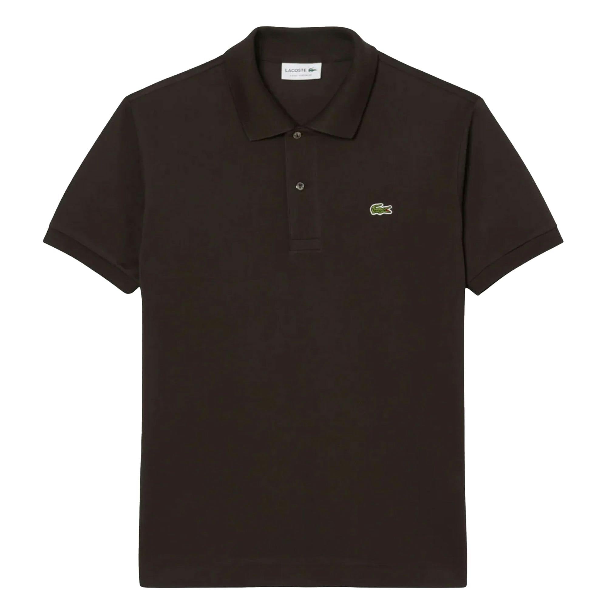Lacoste Brown Classic Fit Polo Shirt - L