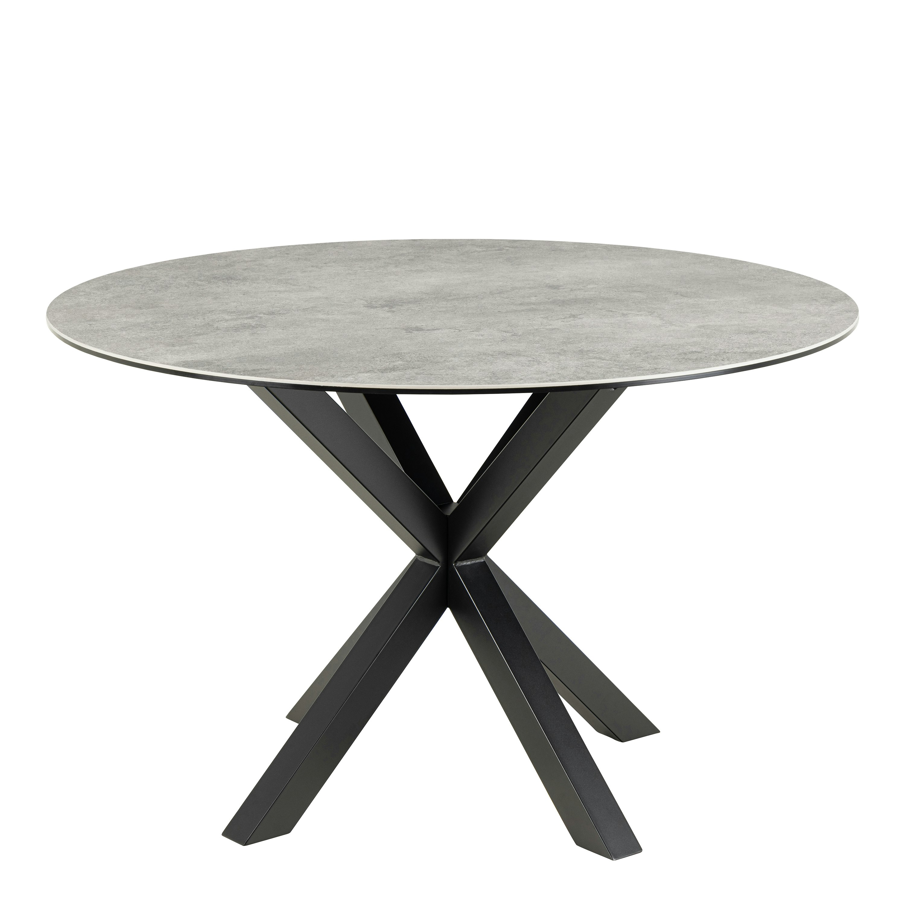 Furniture To Go Heaven Round Dining Table With Ceramic Grey Top - Grey - Image 4