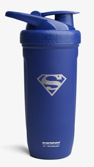 Smartshake Justice League Reforce Shaker Bottle 900ml, DC Comics Stainless Steel Protein Shaker Water Bottle, Leakproof Water Shaker Cup, Supplement Shaker for Sport & GYM, BPA-free, DC Superman - Image 3
