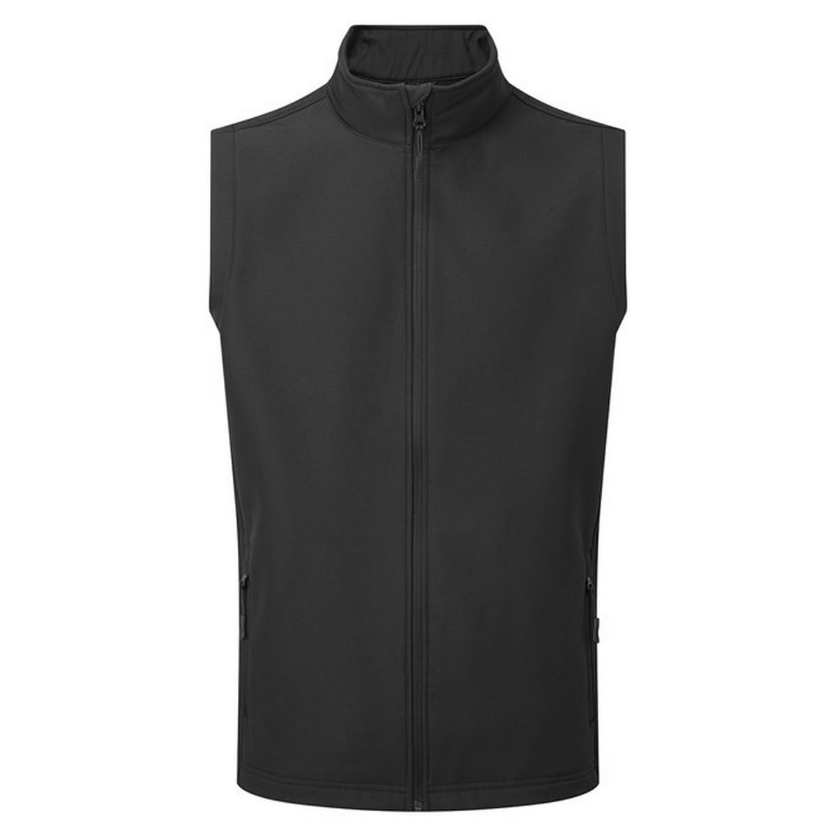 Premier Men's Black Windchecker Recycled Printable Gilet - 4XL - 100% Recycled Polyester