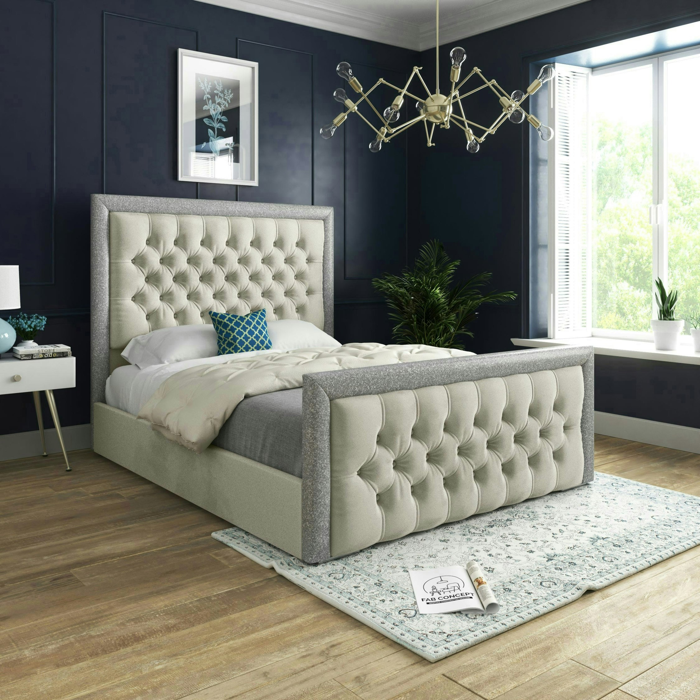 Rackhams Cream Cheltenham Bed - Small Double - 4Ft