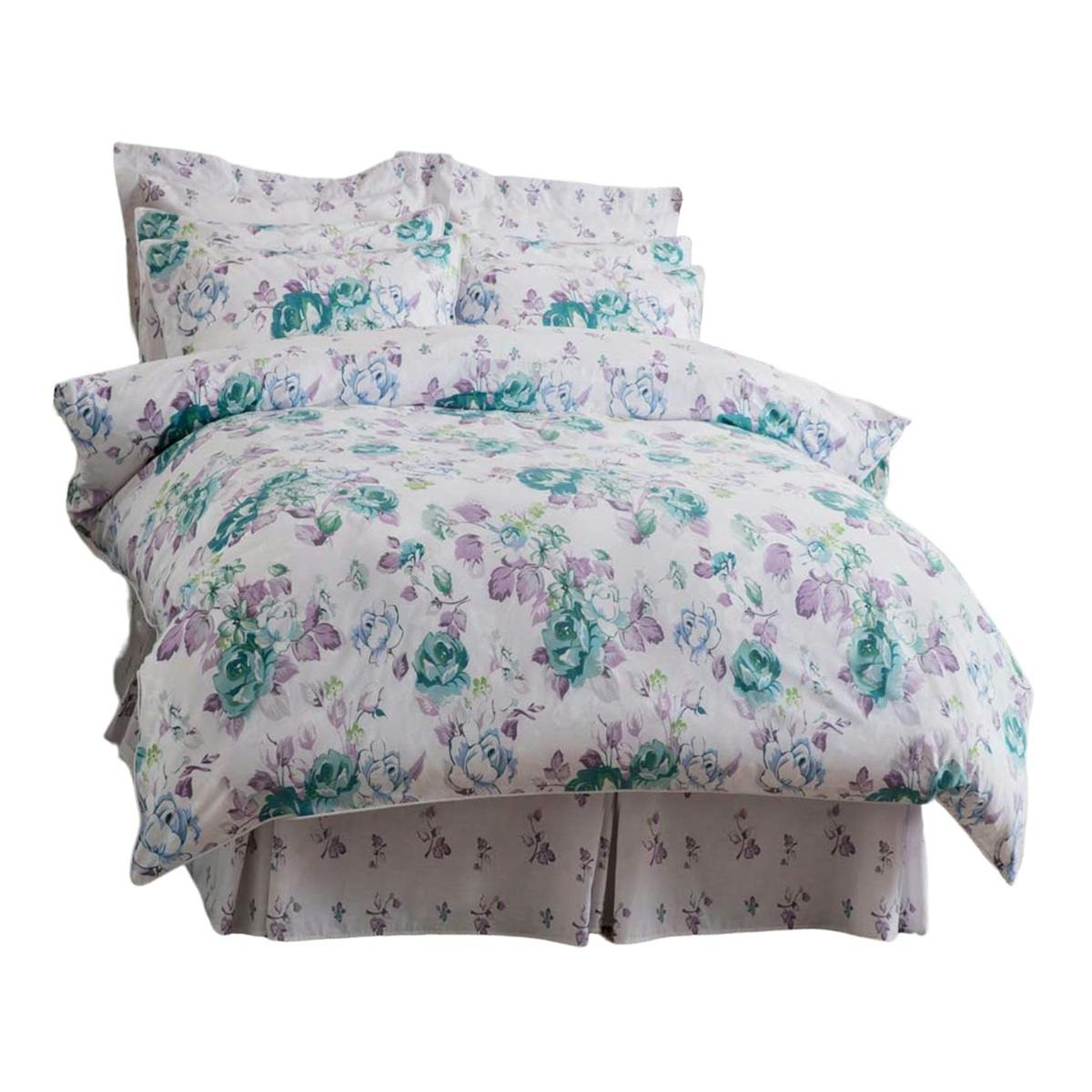 Rackhams Melody Duvet Cover Set - Multicoloured - Single - Multicoloured - 50% Cotton/50% Polyester