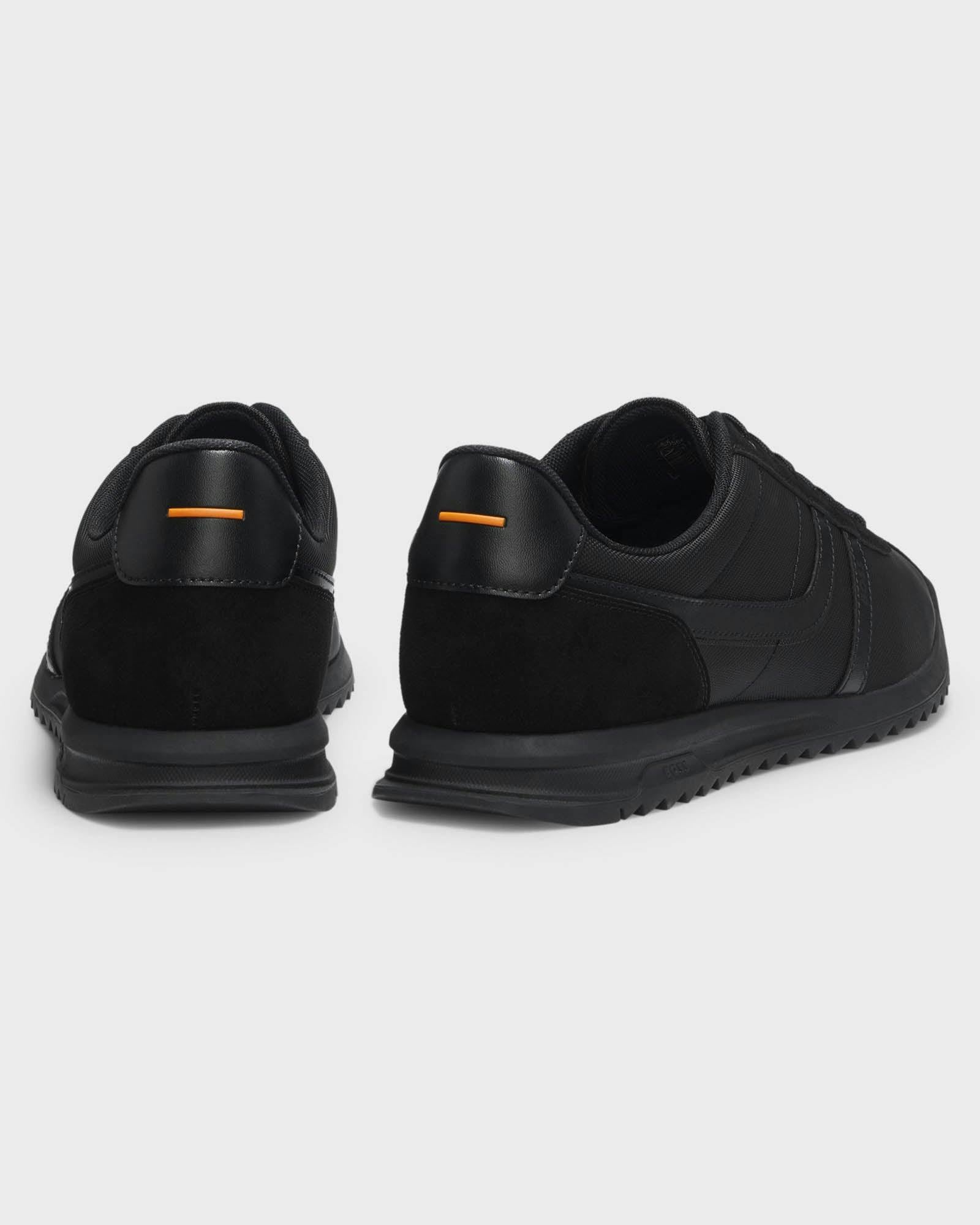 Boss Men's Orange/Black Zayn Low-Top Trainers With Faux-Leather Trims - 005 - 005 - Uk8 Eu42 Us9