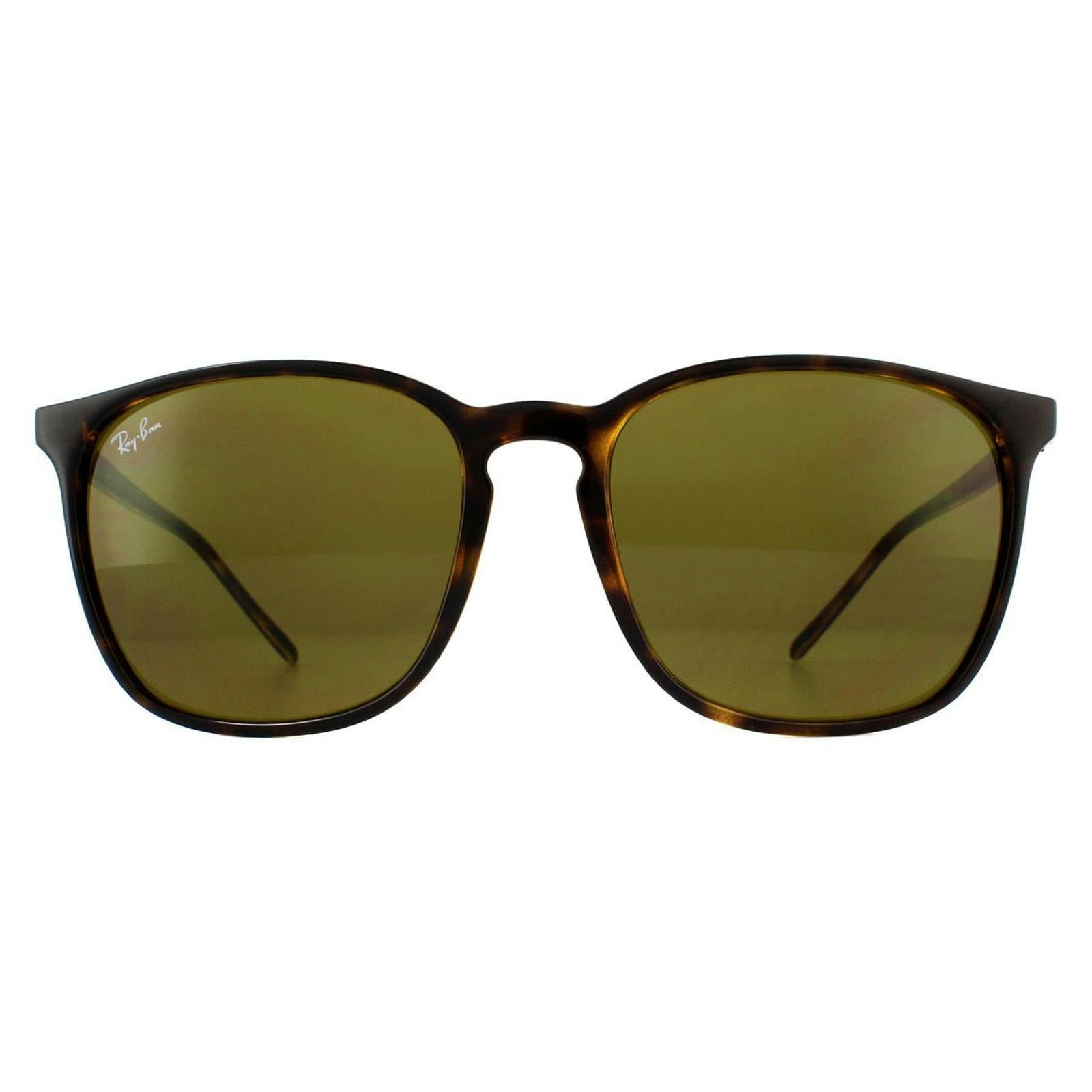 Ray-Ban RB4387, Light Havana Sunglasses B-15 Brown lenses, Mojo Glasses - Image 12