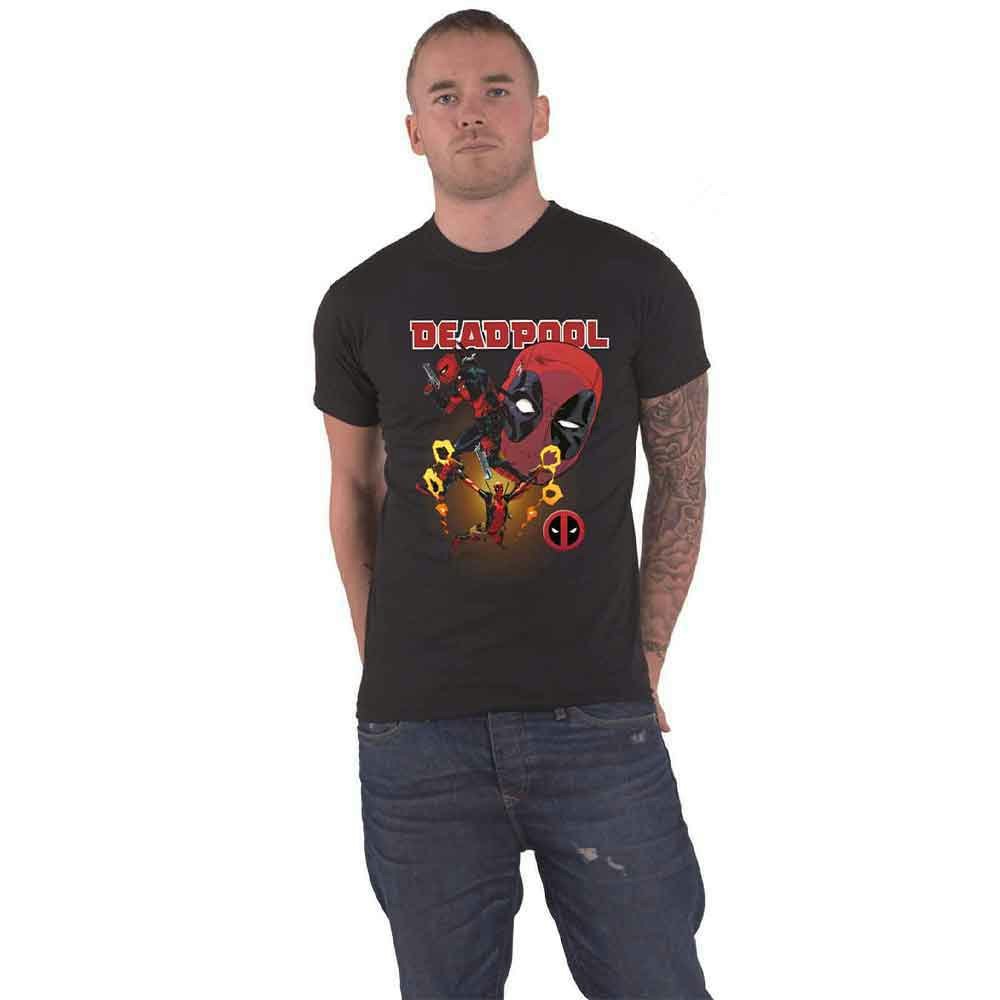 Paradiso Clothing Unisex Black Marvel Deadpool T Shirt Collage New Official Marvel - Xxl