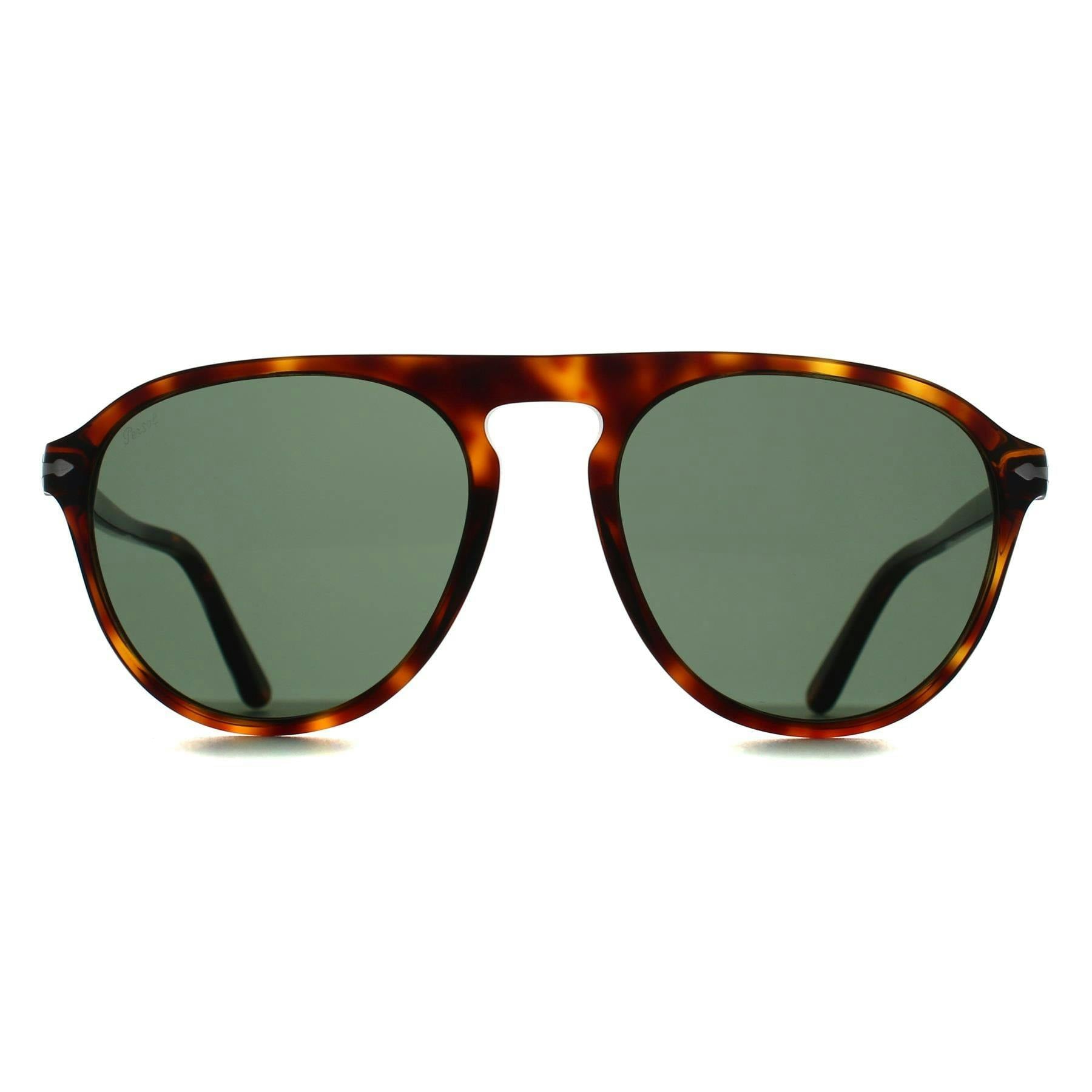 Persol Unisex Green Po3302s 24/31 Sunglasses Acetate Turtle Pilot Normal - Image 8
