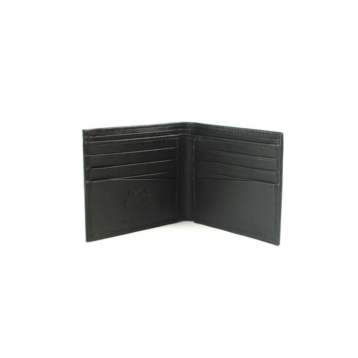 Eastern Counties Leather Black Carter Leather Slimline Card Wallet - One Size - 100% Leather